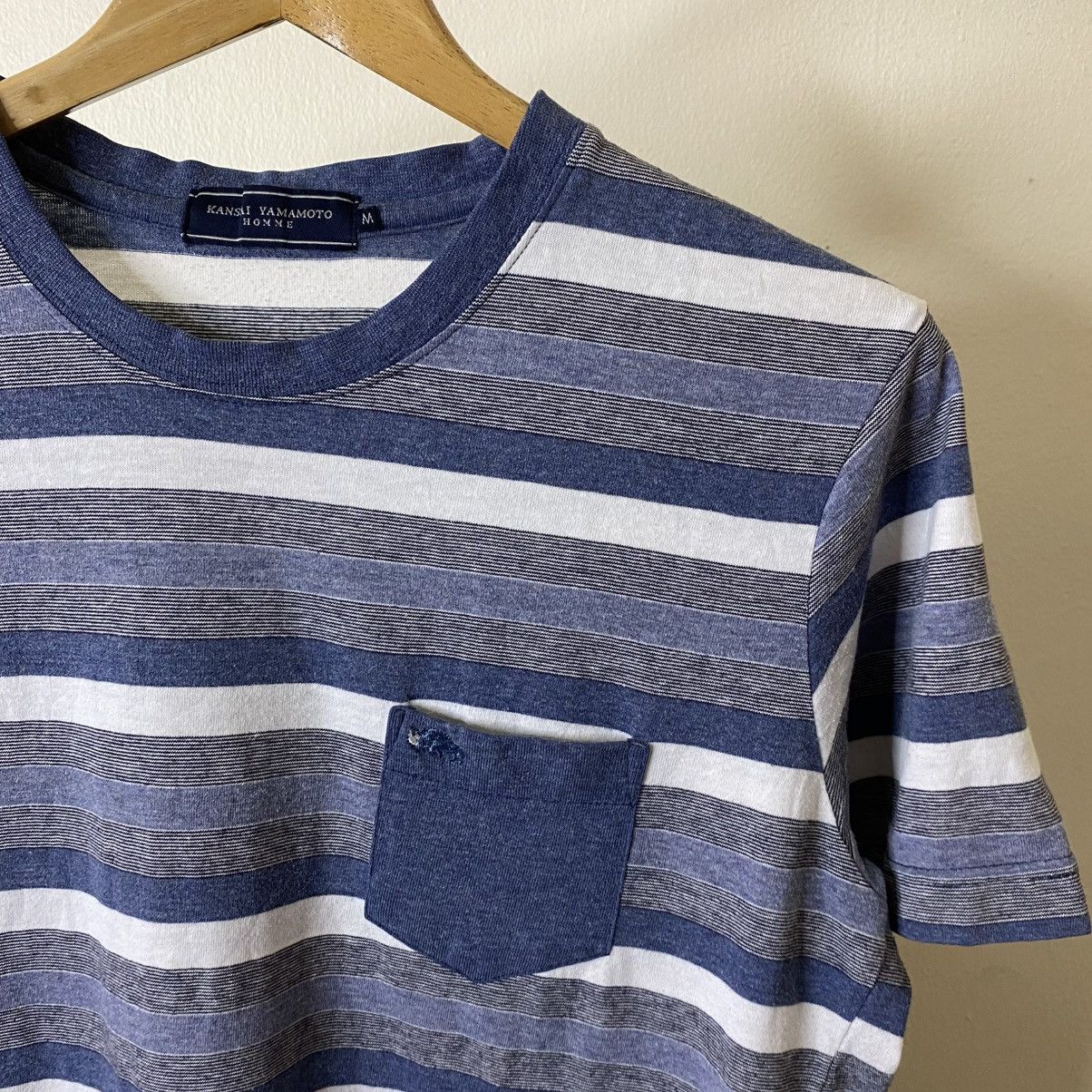 Kansai Yamamoto Kansai Yamamoto Homme Stripes T Shirt Size US M / EU 48-50 / 2 - 2 Thumbnail