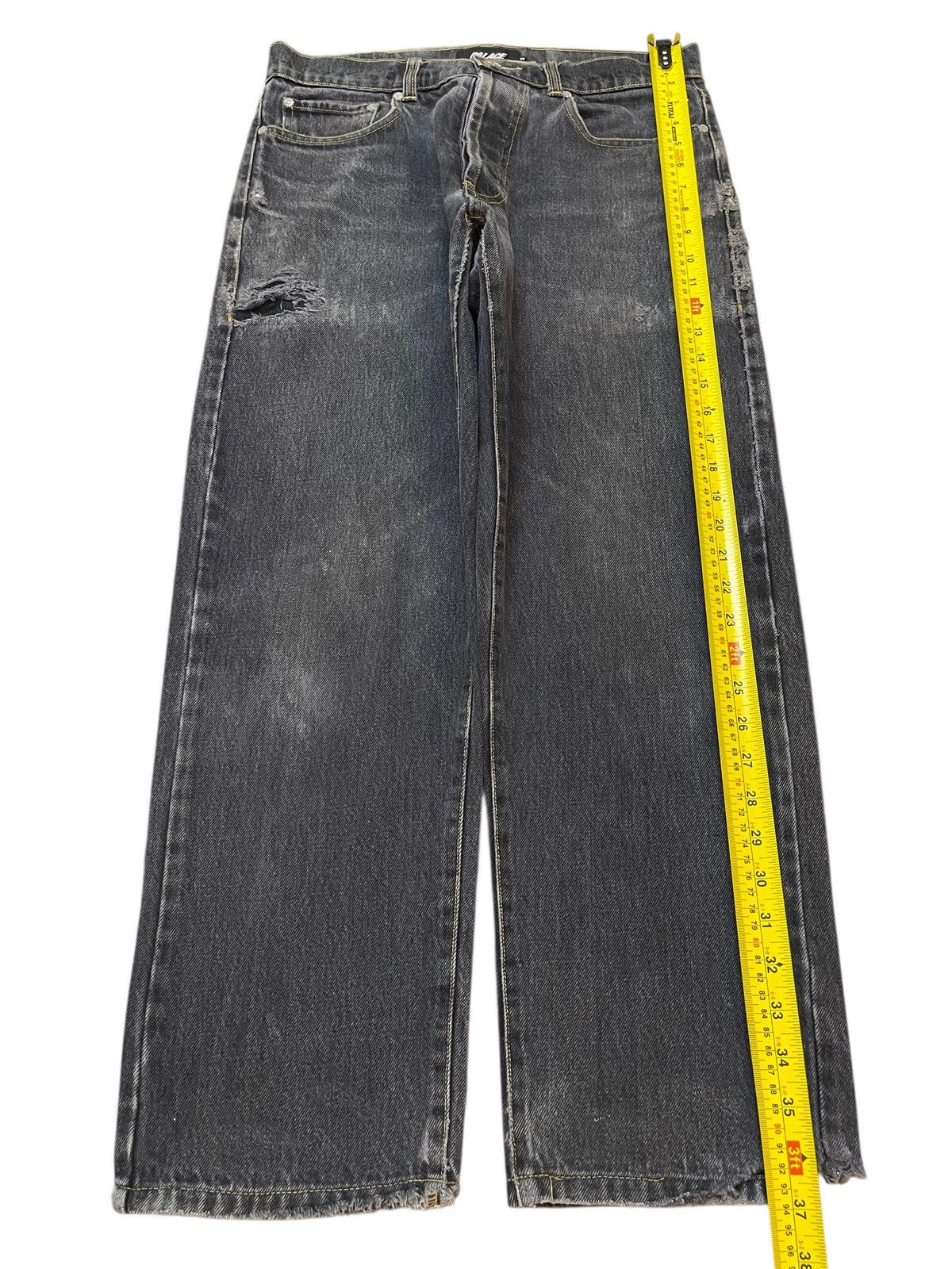 Palace Vintage Usa Palace Jeans Faded Wash Distress Baggy Jeans Size US 31 - 14 Thumbnail