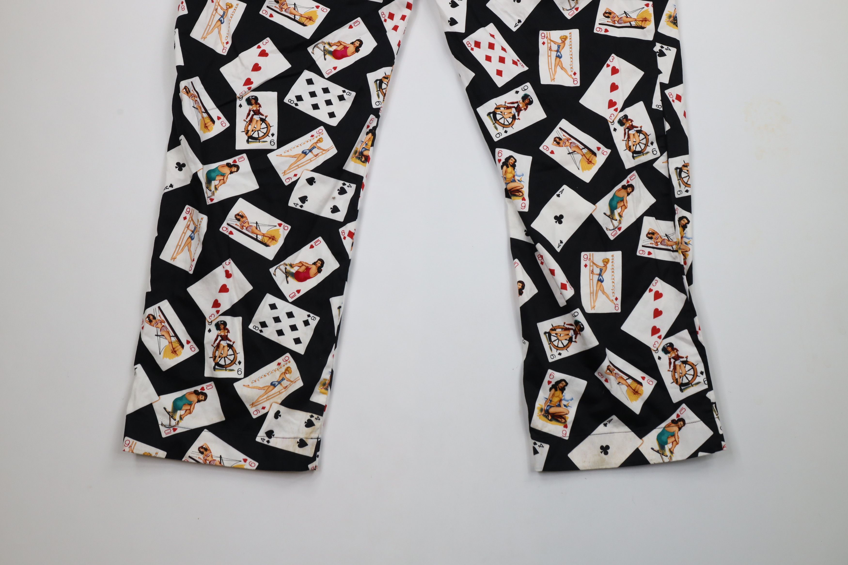 Vintage Loudmouth Golf Pinup Girl Card Poker Golfing Chino Pants Size US 42 / EU 58 - 14 Thumbnail