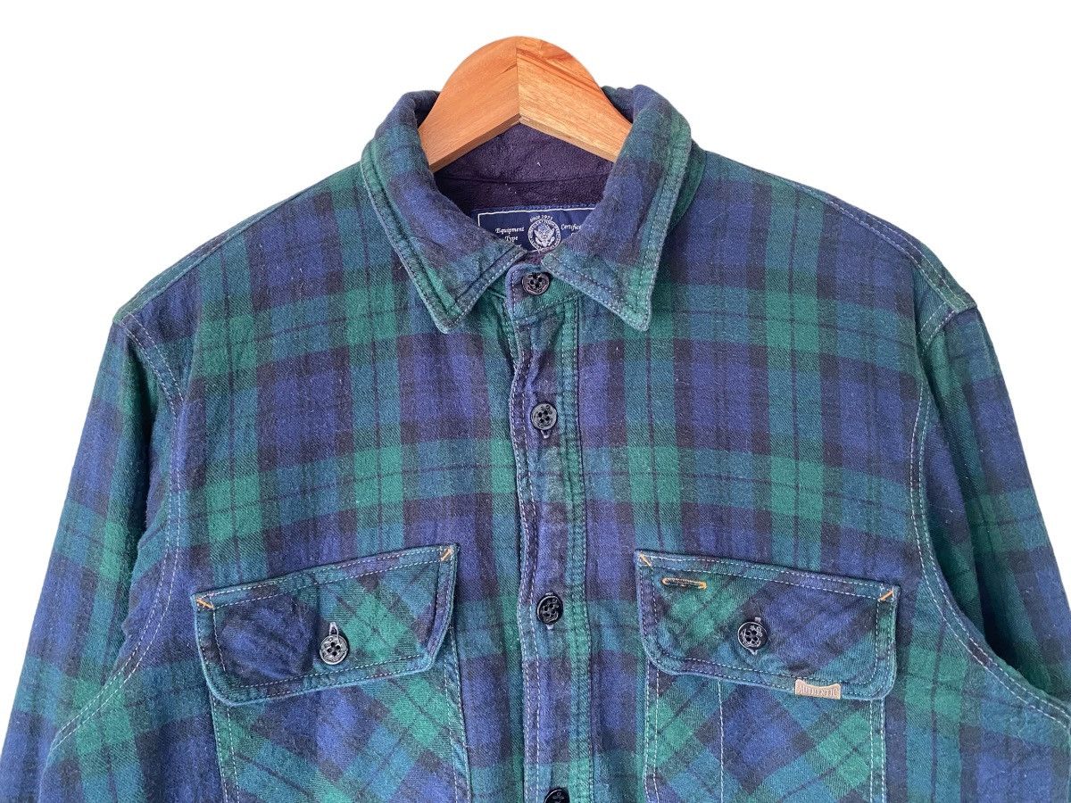 Avirex AVIREX LTD Linen Plaid Button Shirt Long Sleeve Size US XL / EU 56 / 4 - 5 Thumbnail