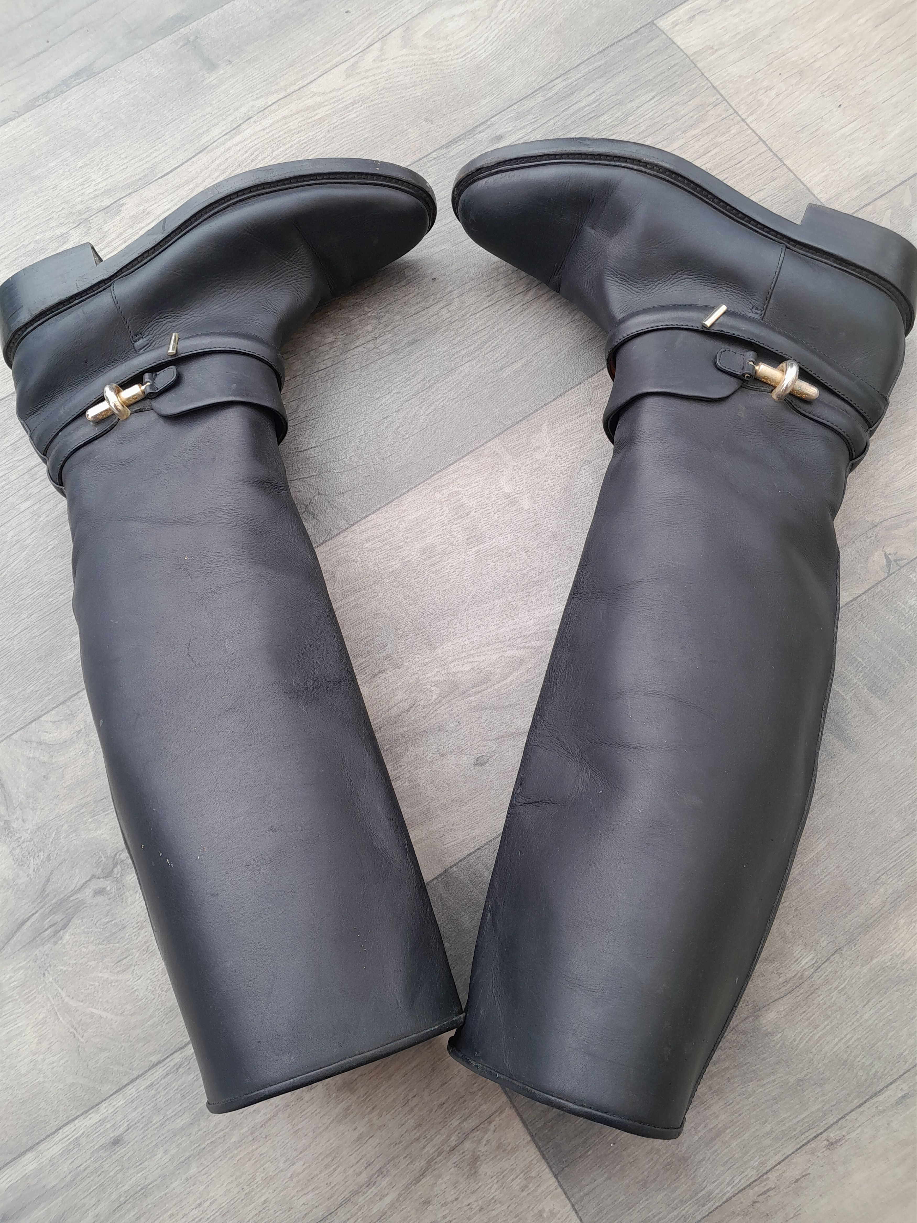 Balenciaga Balenciaga black leather riding boots Size US 8.5 / IT 38.5 - 1 Thumbnail