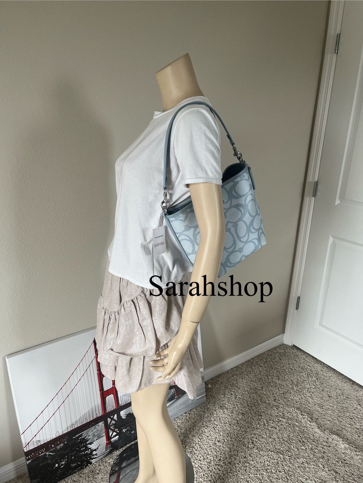 Coach Coach City Bucket Bag In Sketch Signature Canvas Size ONE SIZE - 9 Thumbnail