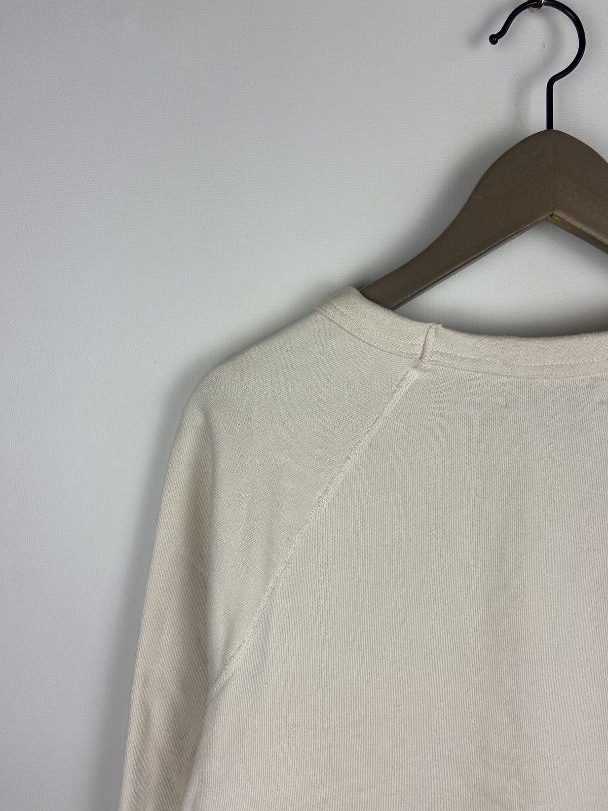 Acne Studios Acne Studios White Men's College Print Sweatshirt Sz S Size US S / EU 44-46 / 1 - 13 Thumbnail