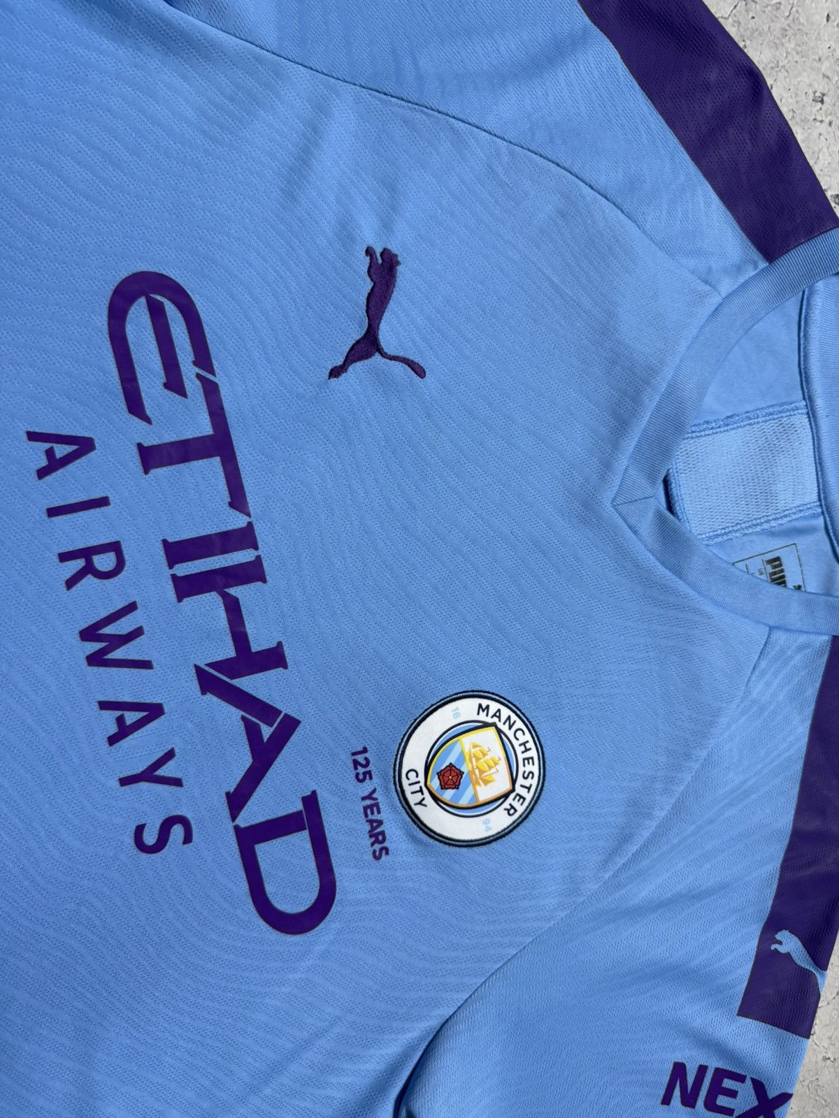 Puma Puma FC Manchester City Vintage Football Soccer Jersey Size US L / EU 52-54 / 3 - 8 Thumbnail