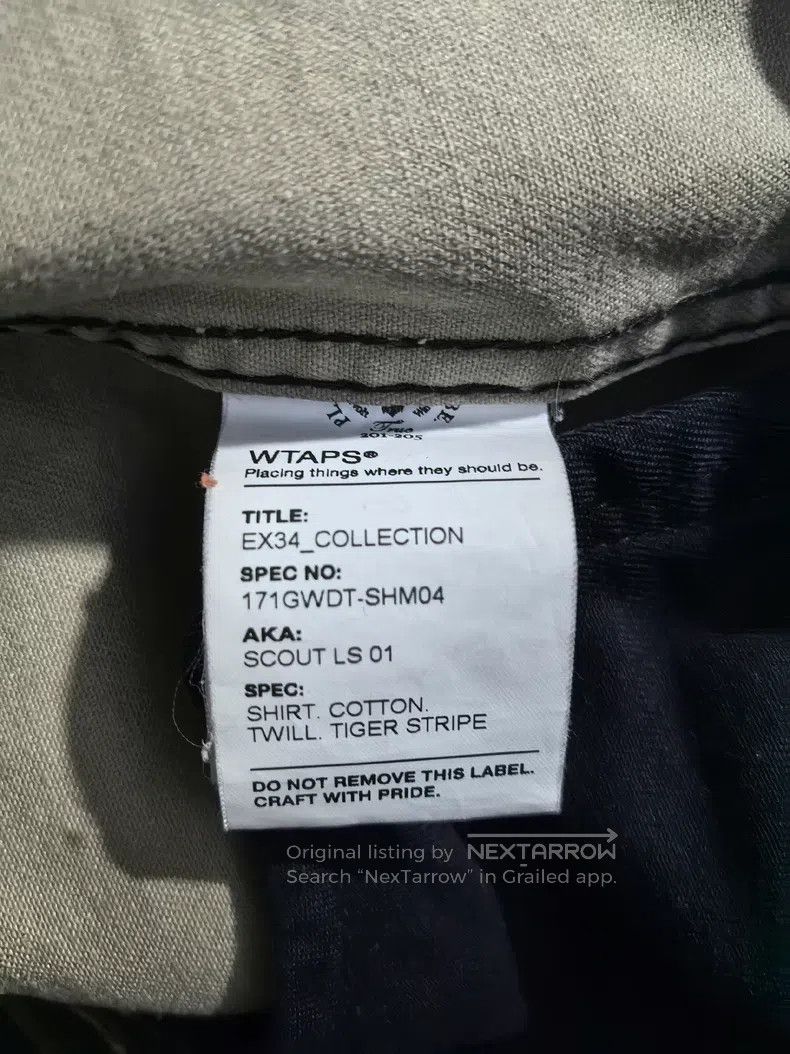 Wtaps Wtaps Tiger print collarless single pocket shirt Size US S / EU 44-46 / 1 - 5 Thumbnail