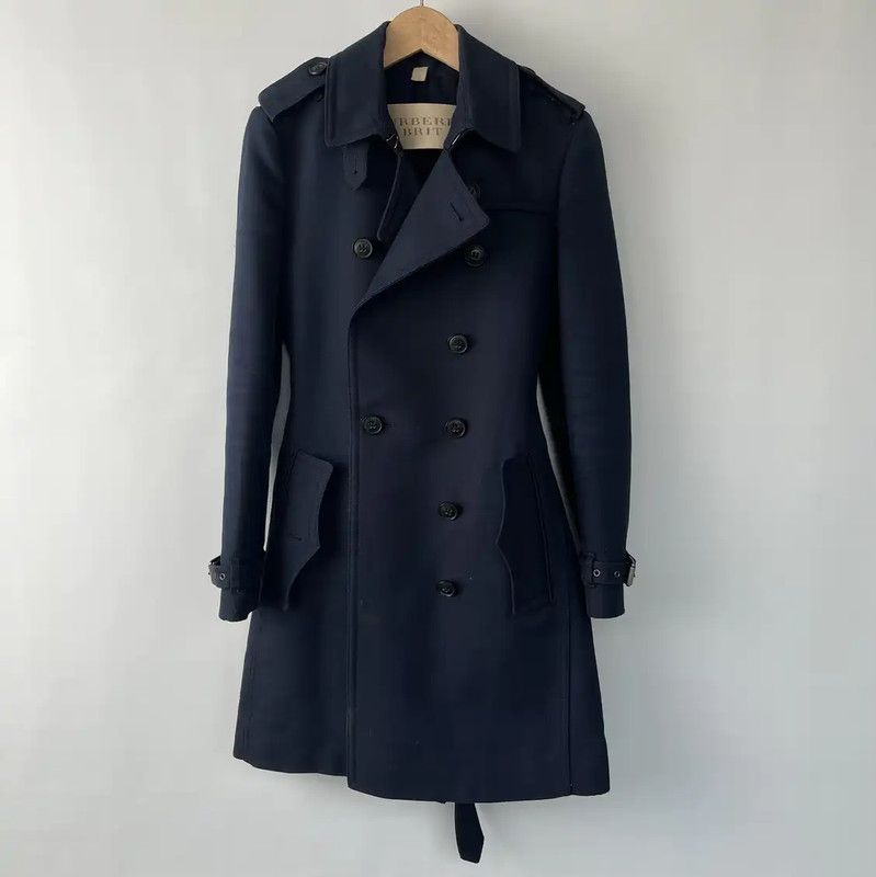 Burberry Burberry Women's Navy Blue Trench Coat Size S / US 4 / IT 40 - 1 Thumbnail