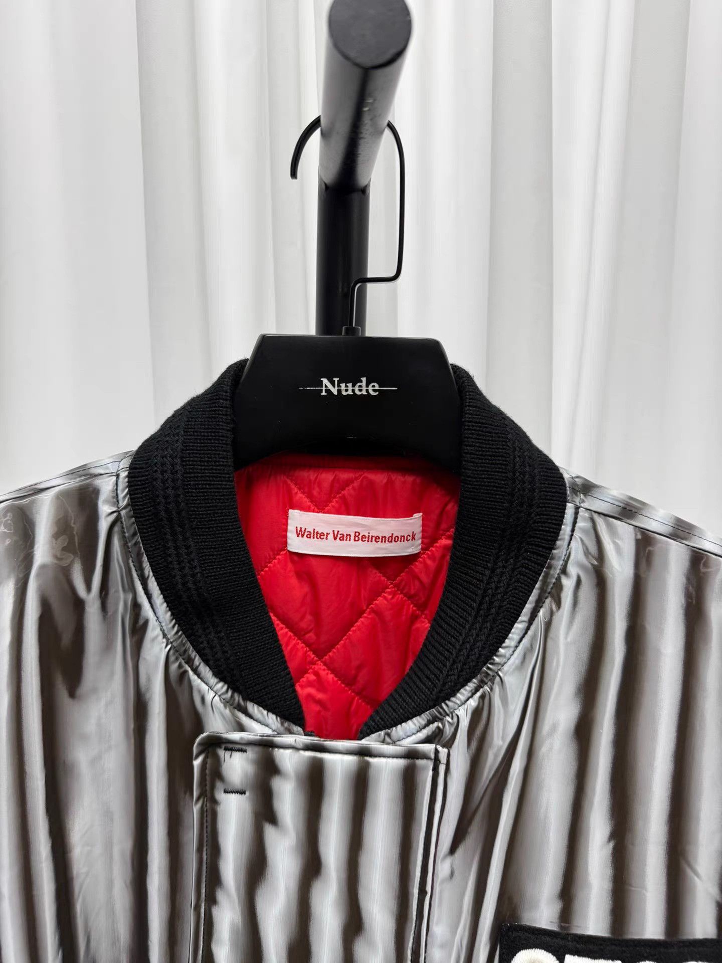 Walter Van Beirendonck Walter Van Beirendonck Striped Slogan Bomber K20 Size US L / EU 52-54 / 3 - 4 Thumbnail