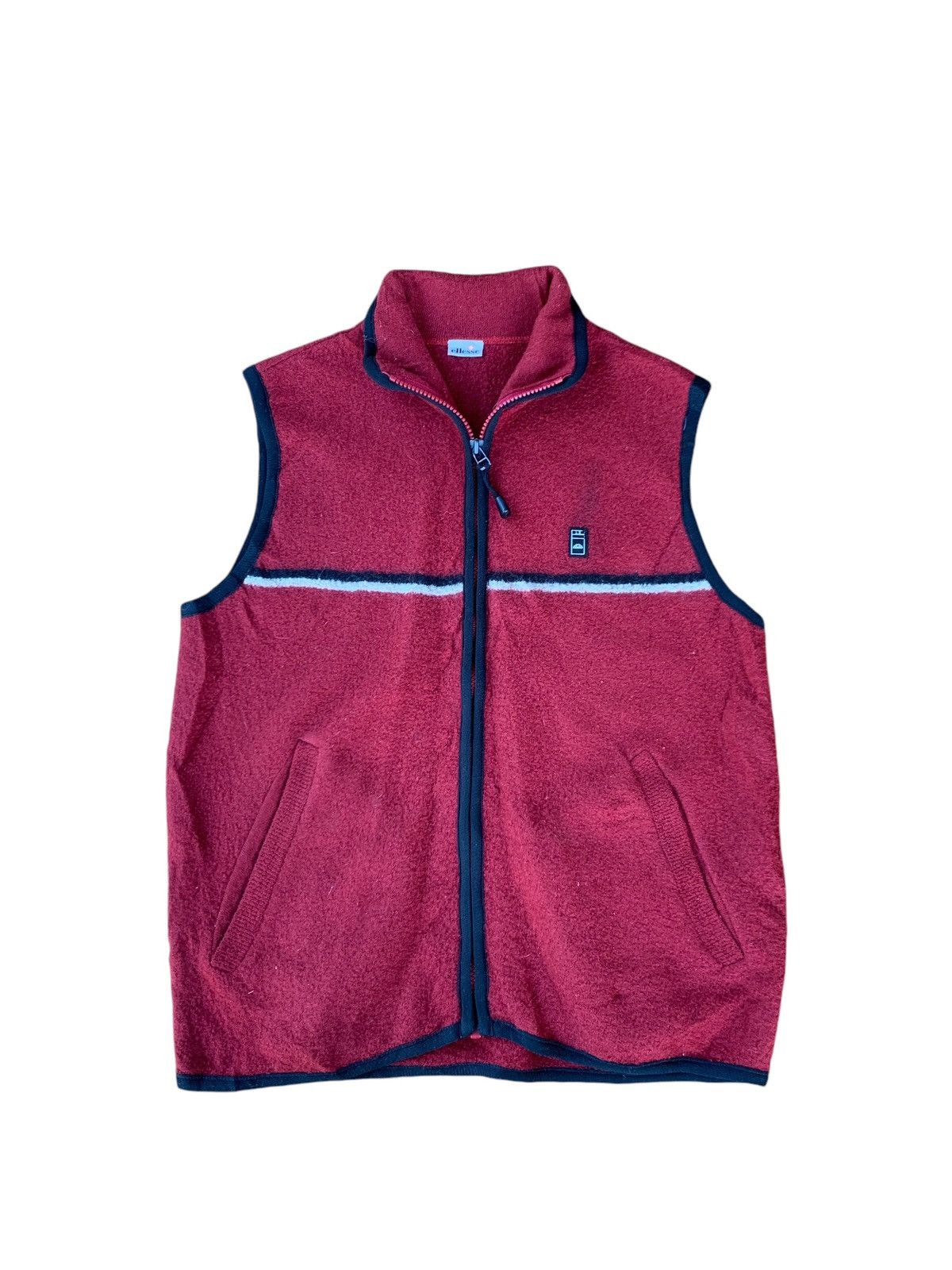 Ellesse × Vintage VINTAGE ELLESE FLEECE VEST Size US XXS / EU 40 - 1 Thumbnail