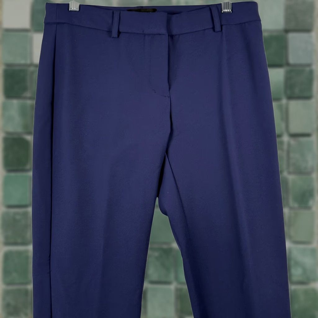 Express Express Womens Pants 6R Navy Blue Stretch Mid Rise Slim Skinny Trousers Workwear EUC Size 28" / US 6 / IT 42 - 1 Thumbnail