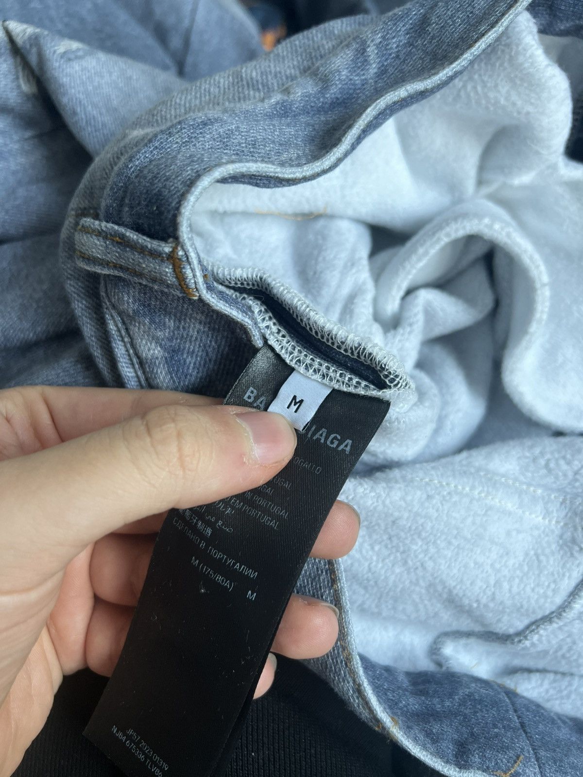 Balenciaga M size Balenciaga Trompe loeil „denim” Size US 32 / EU 48 - 9 Thumbnail