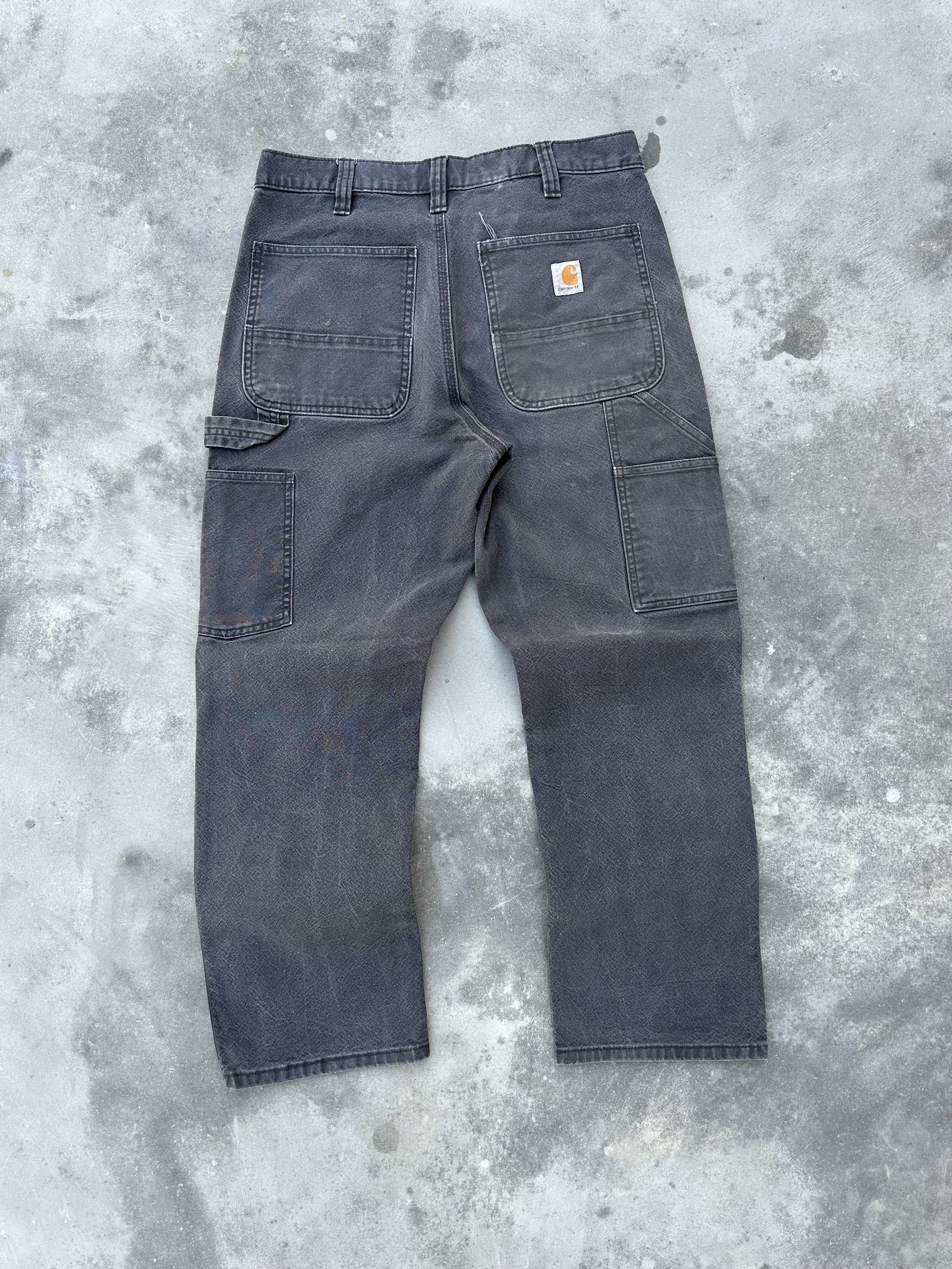 Carhartt Vintage faded black Carhart double knee Size US 33 - 1 Thumbnail