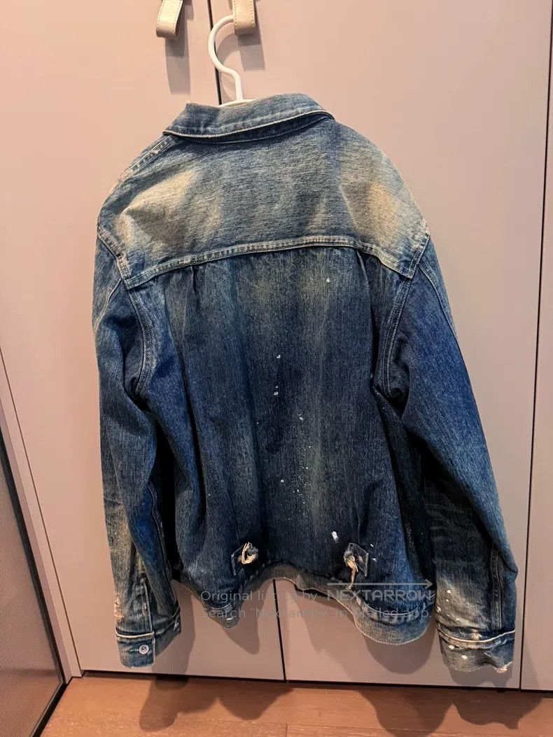 Neighborhood Neighborhood Splashed Destroyed Denim Jacket Size US XL / EU 56 / 4 - 6 Thumbnail