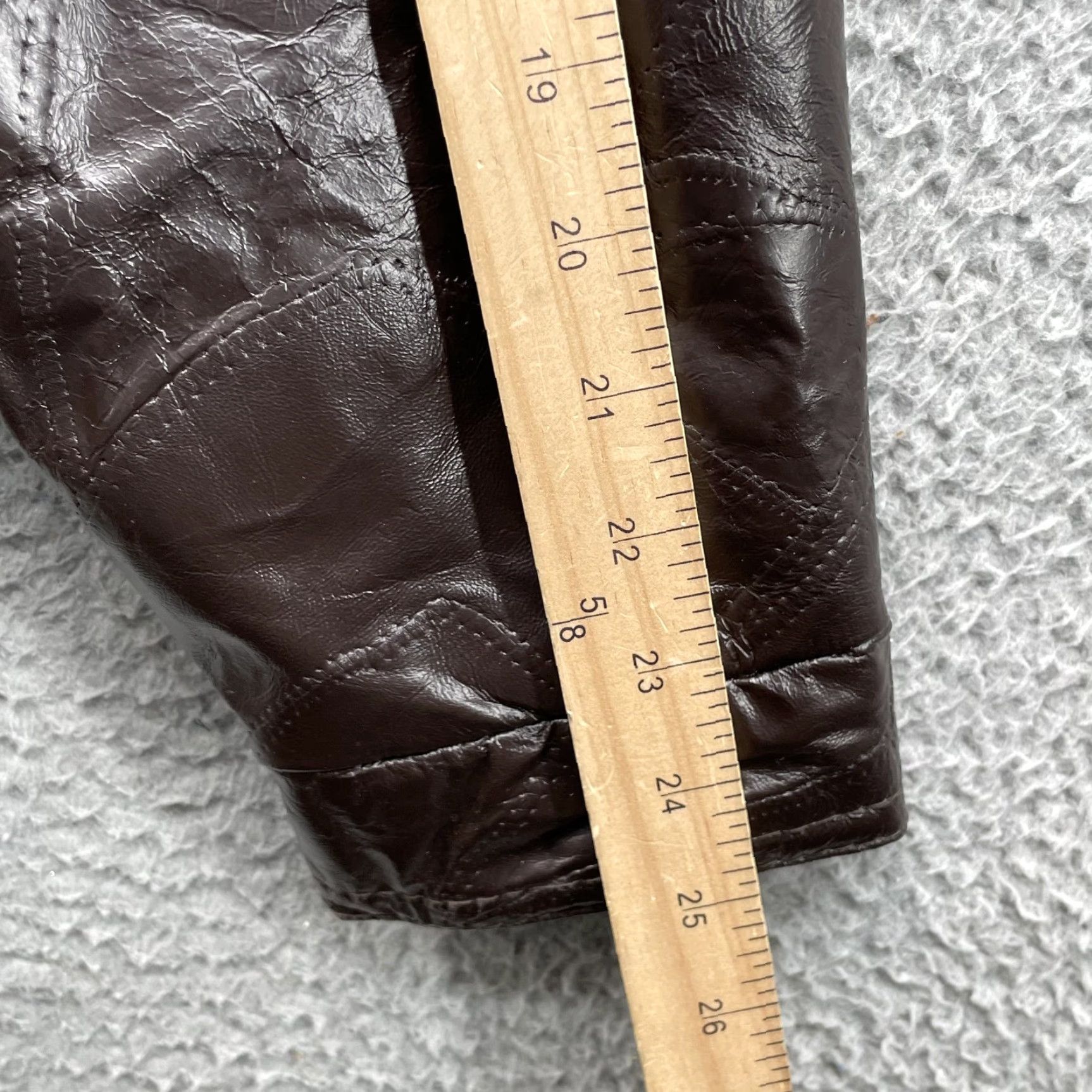 Haband Haband Genuine Leather Jacket Mens XL Brown Coat Moto Biker Punk Rock Bomber 90s Jacket Mens XL Brown Haband Leather Jacket Size US XL / EU 56 / 4 - 7 Thumbnail