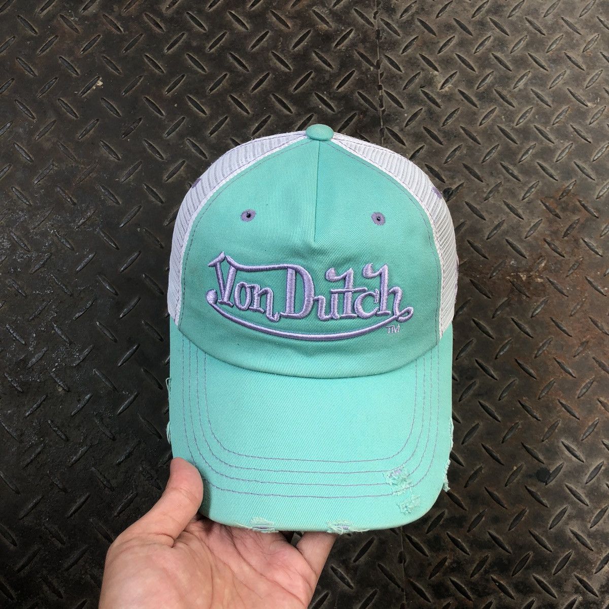 Vintage 🚫 SOLD 🚫 Vintage Von Dutch Distressed Trucker Hat Size ONE SIZE - 3 Thumbnail