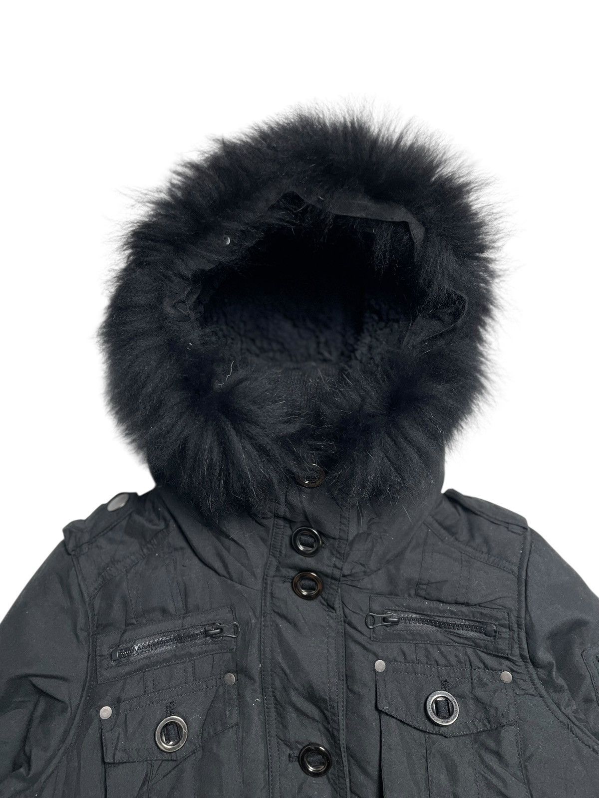 BUFFALO BOBS 2000’s Seduire - Vkei Style Fur Parka Jacket Size US M / EU 48-50 / 2 - 7 Thumbnail