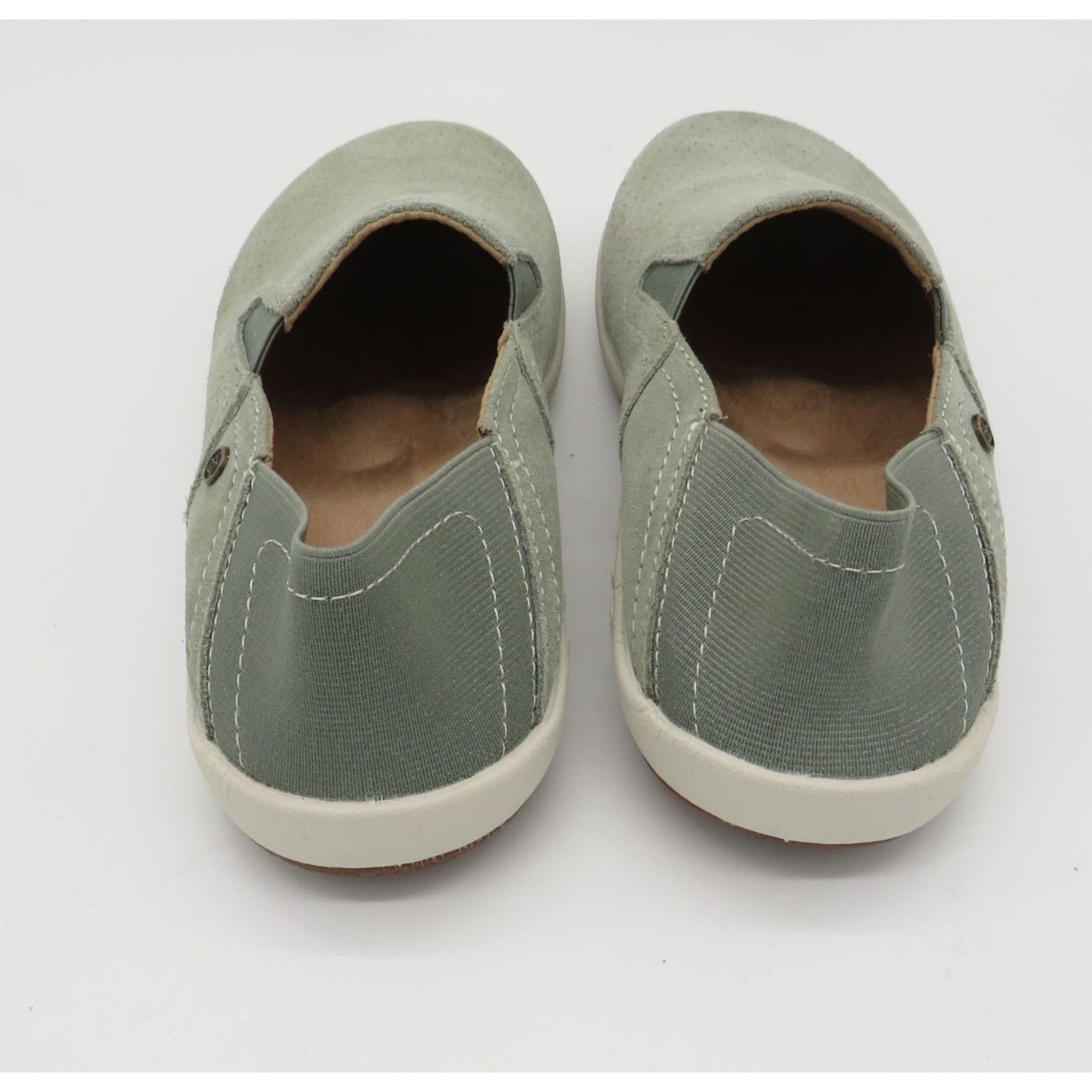 Other Spenco Women's Sage Green Slip-On Shoes Perforated Upper Whi Size US 6.5 / IT 36.5 - 4 Thumbnail