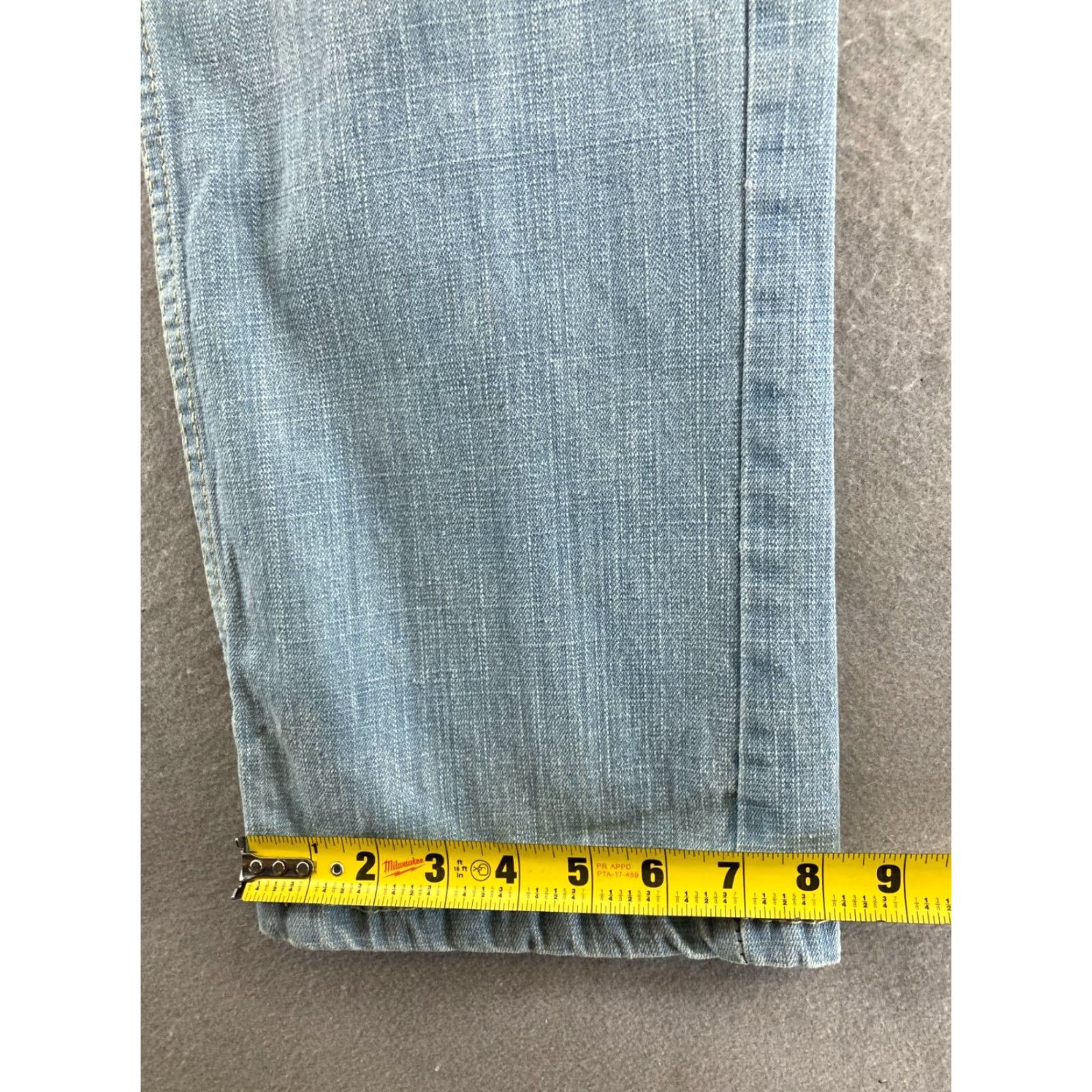 Vintage Evolution Denim Jeans 30x32 Straight Light Wash Mens Casual regular fit Blue Cotton Denim 5-Pocket Design 30 Inseam Mid Rise Size US 30 / EU 46 - 5 Thumbnail