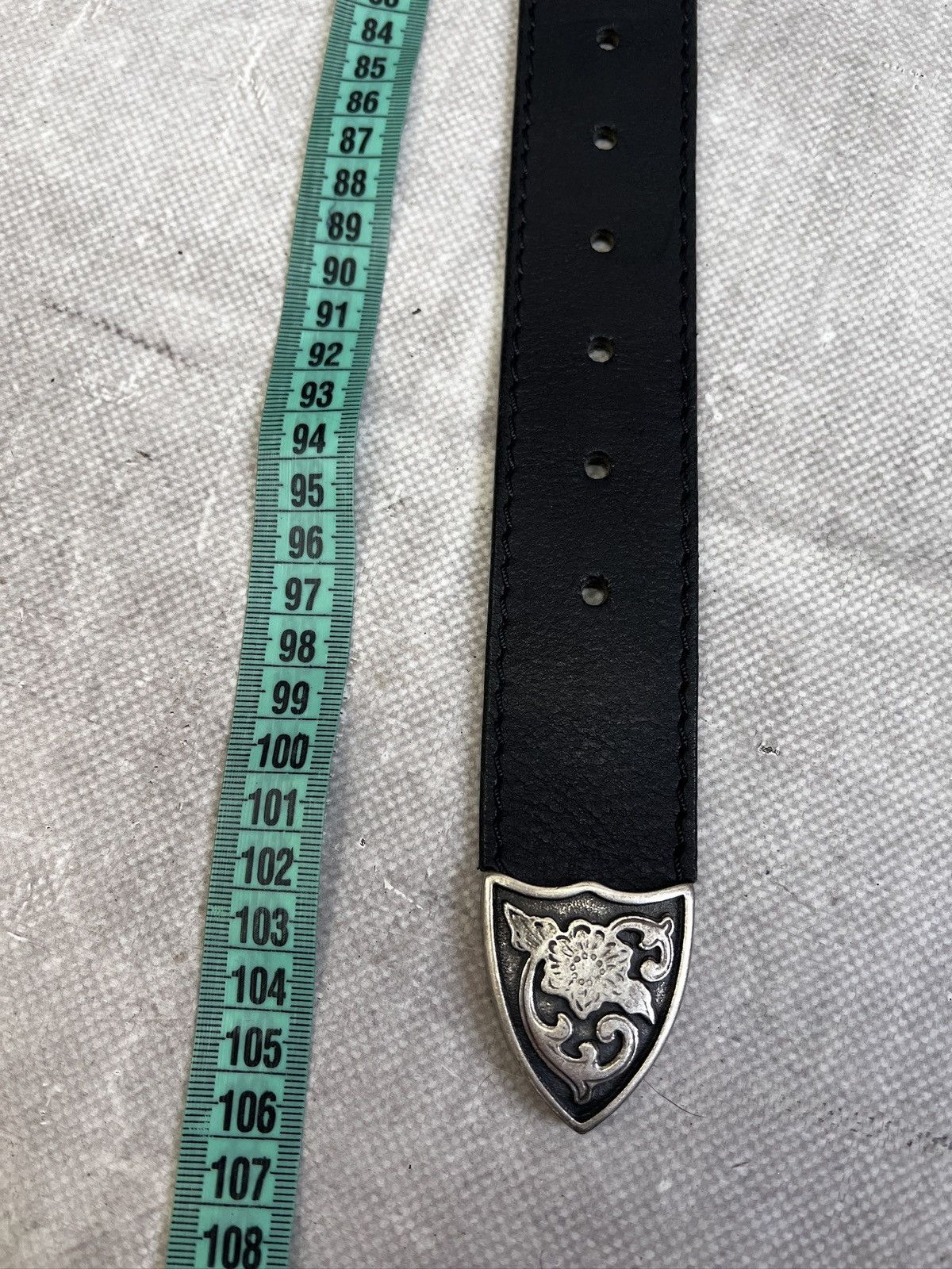 Western Rise Western Leather Belt kmrii style avant garde Size ONE SIZE - 9 Thumbnail