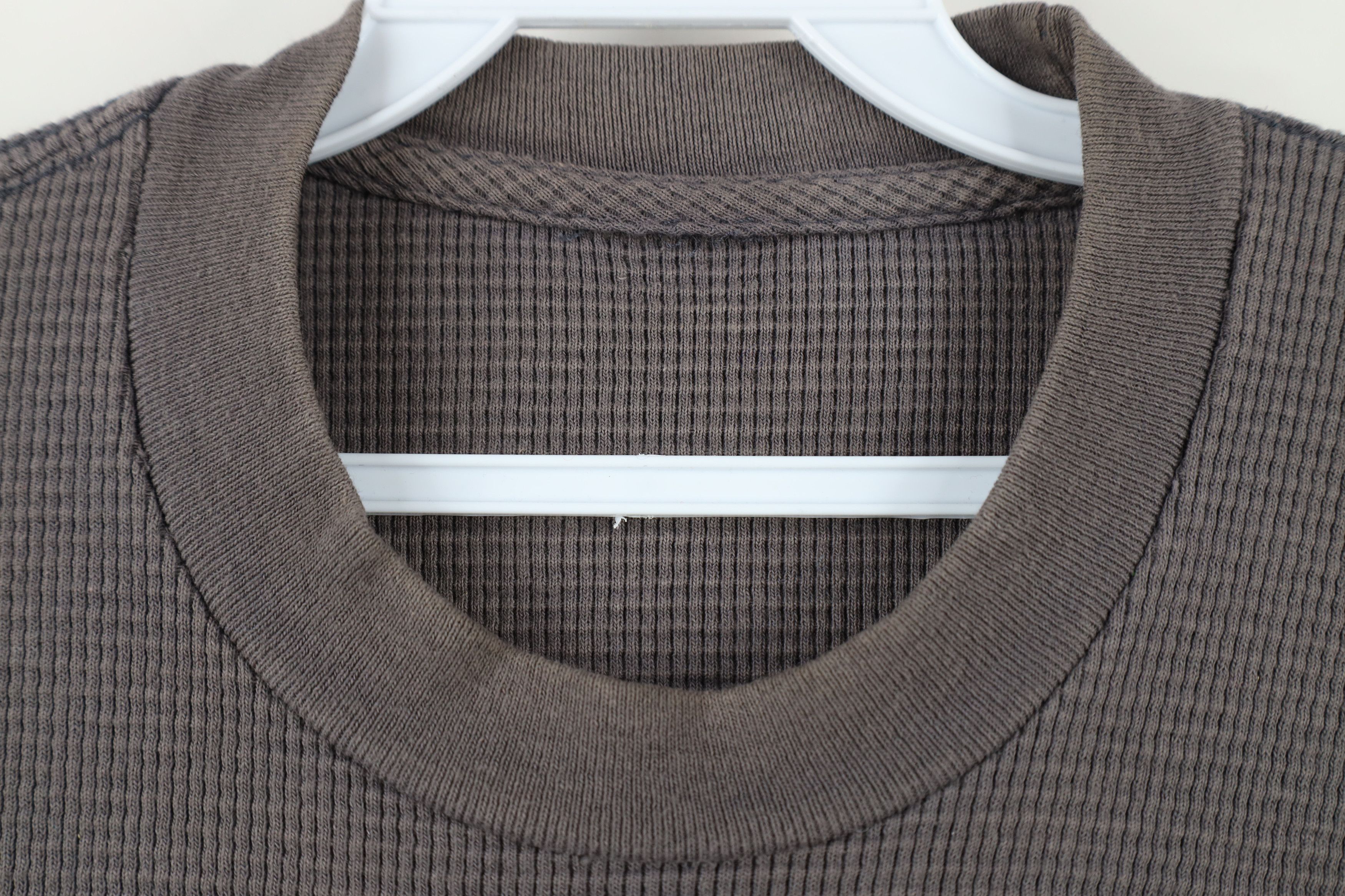 Vintage Vintage 90s Heavy Thermal Waffle Knit Long Sleeve T-Shirt Size US L / EU 52-54 / 3 - 4 Thumbnail