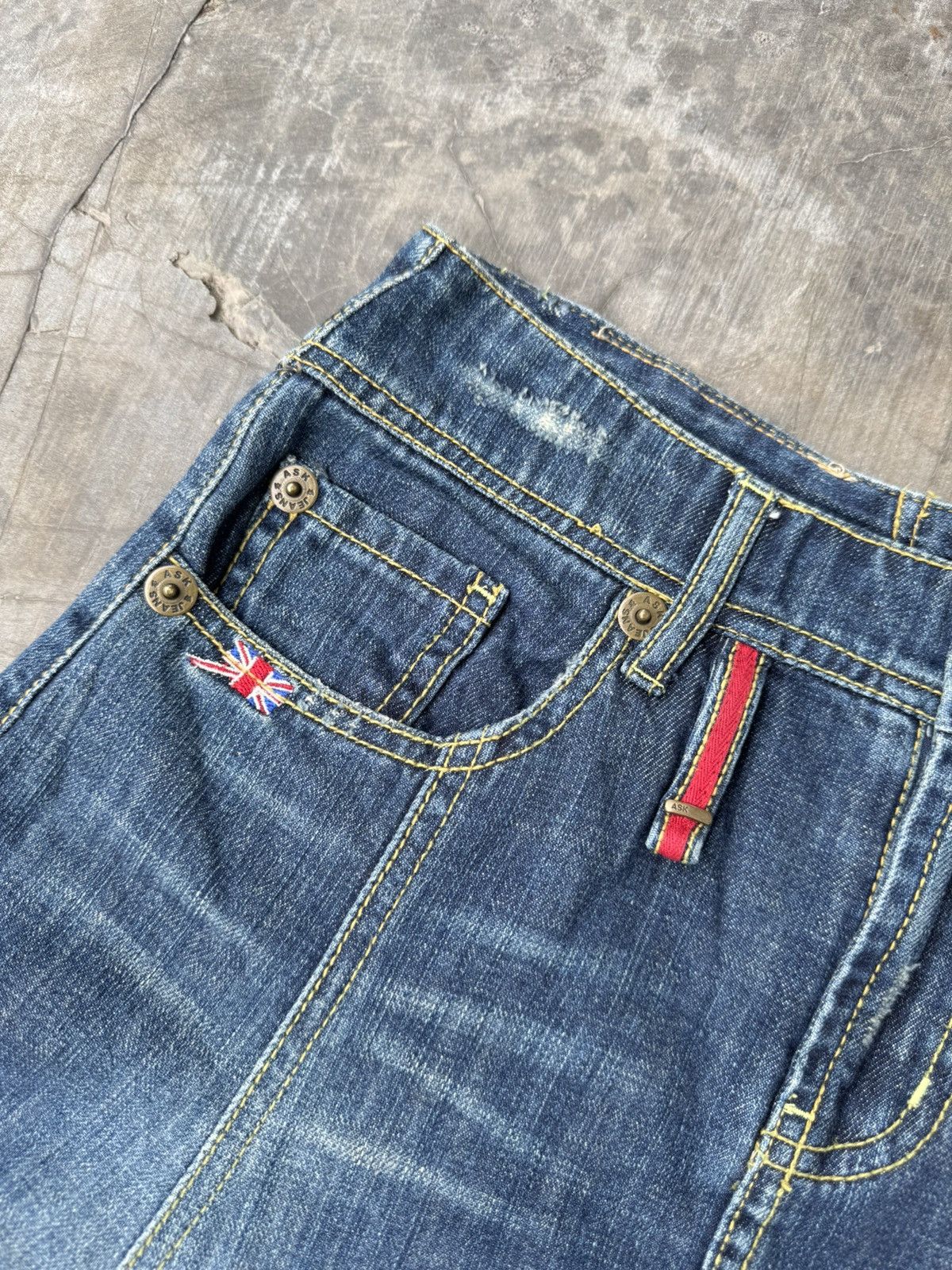 If Six Was Nine Vintage ASK skirt SIZE 27 Asymmetrical Designer Denim Size 30" / US 8 / IT 44 - 9 Thumbnail