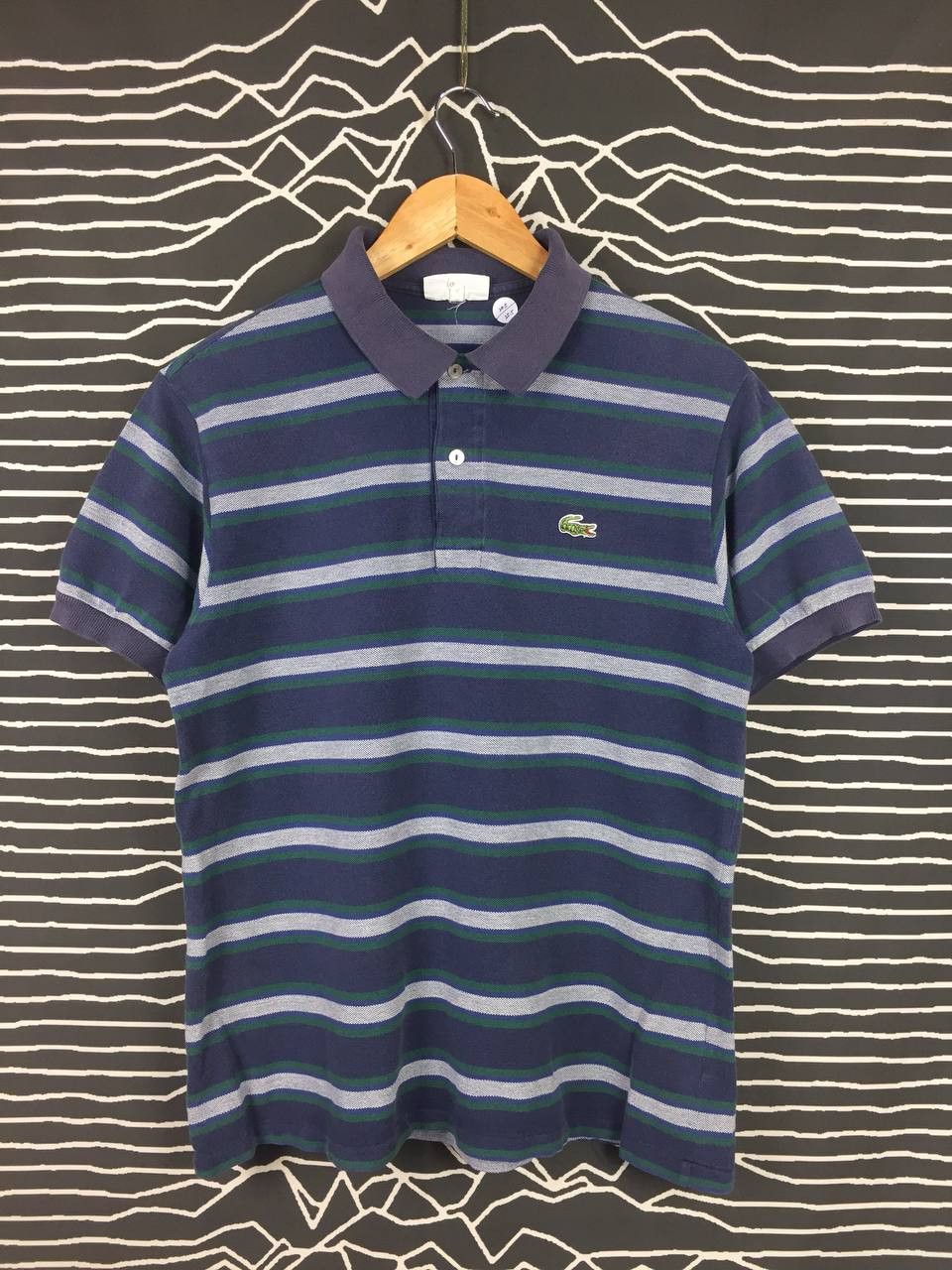 Lacoste Vtg Chemise Lacoste Striped Ringer Polo Tee Size US M / EU 48-50 / 2 - 1 Thumbnail