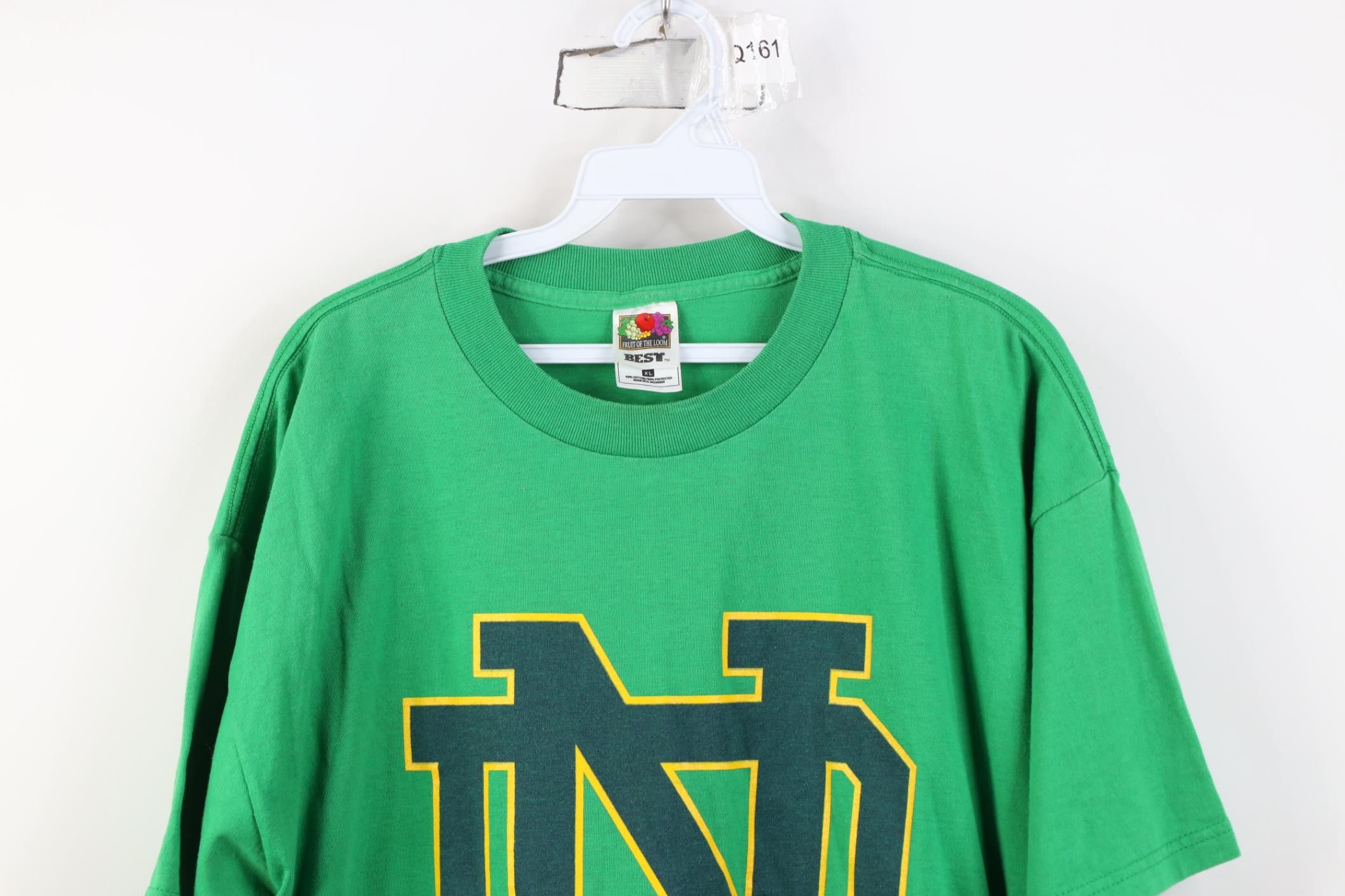Vintage Vinage 90s Y2K Notre Dame University Basketball T-Shirt Size US XL / EU 56 / 4 - 2 Thumbnail