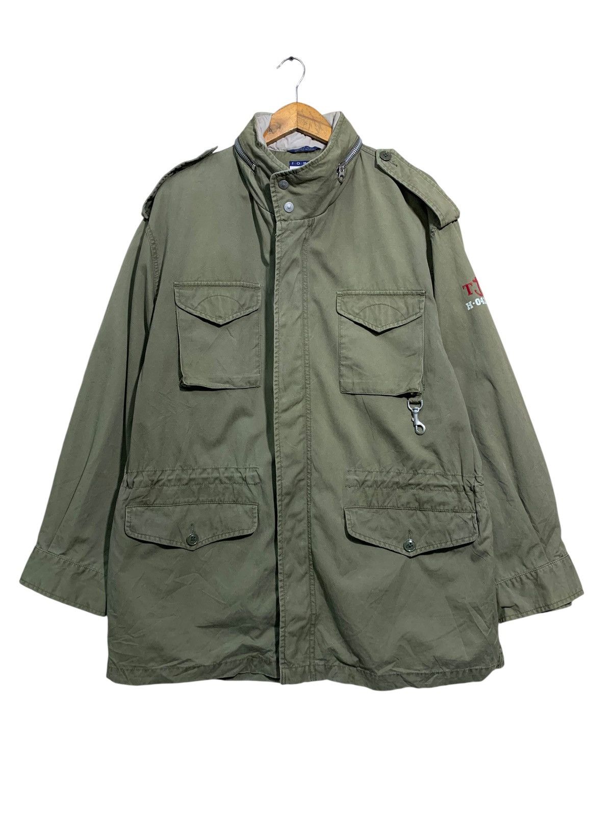 Tommy Hilfiger 🔥T.HILFIGER M-65 FIELD JACKETS MILITARY Size US L / EU 52-54 / 3 - 5 Thumbnail