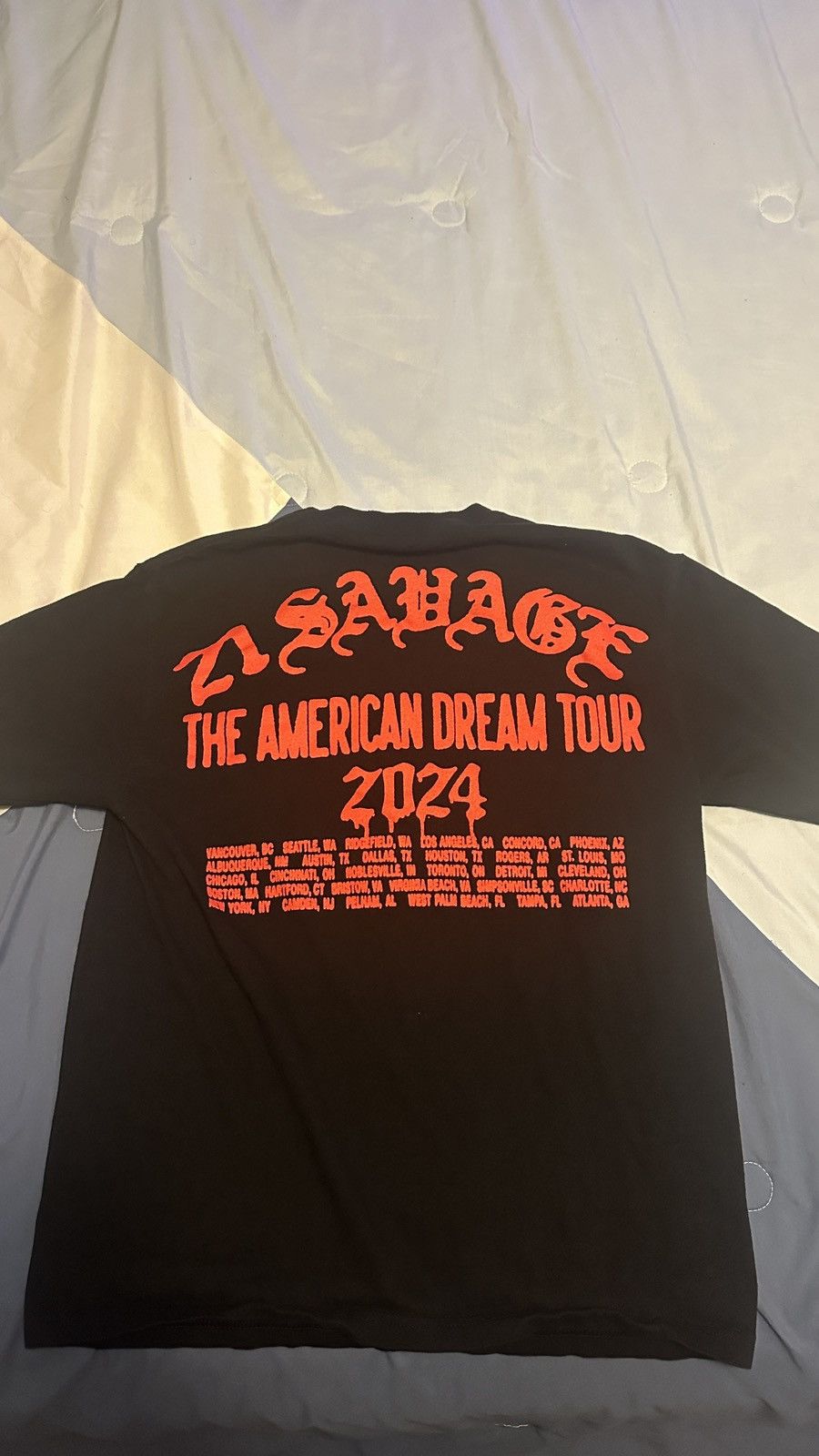 21 Savage 21 Savage Tour Tee Size US L / EU 52-54 / 3 - 3 Thumbnail