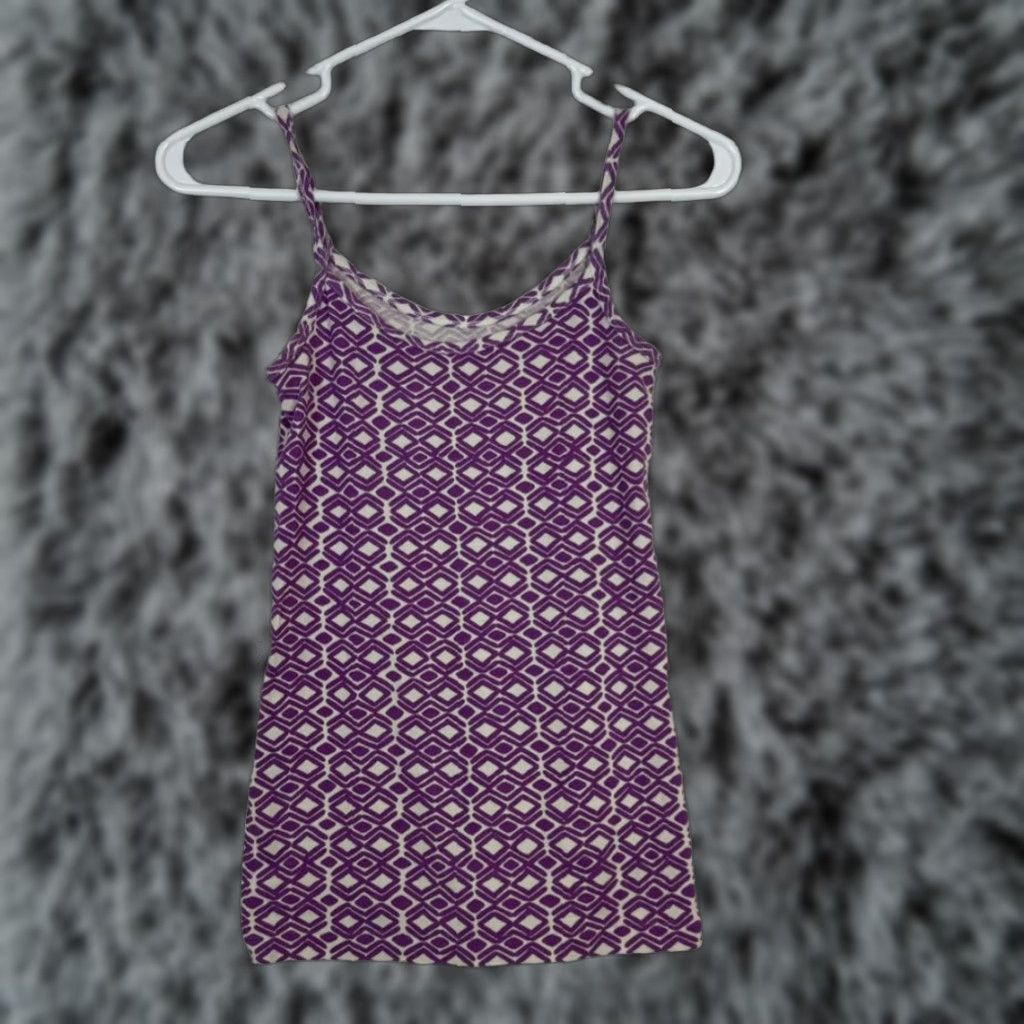 Banana Republic VINTAGE Banana Republic Purple Mini Slip Dress S Sleeveless Scoop Neck W 207 (Note:Vintage rule applied) Size S / US 4 / IT 40 - 1 Thumbnail