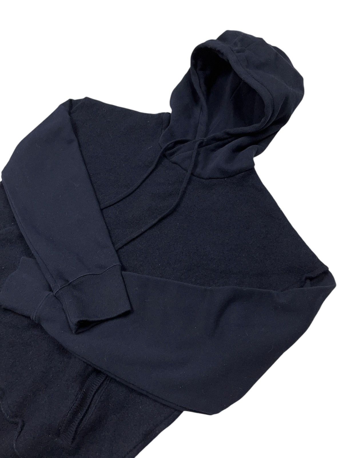Allsaints AllSaints Wool Hoodie Boxy Fit Nelda Navy Blue Size US M / EU 48-50 / 2 - 3 Thumbnail