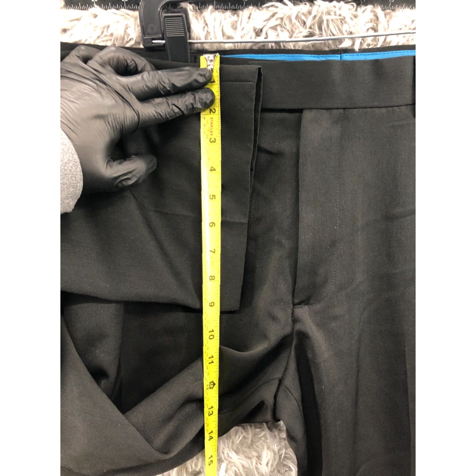 Vintage Axist Black Dress Pants Size 36x32 Hook Eye Men's Slant Pocket Flat Front Classic Slim Budget: None Size US 36 / EU 52 - 4 Thumbnail