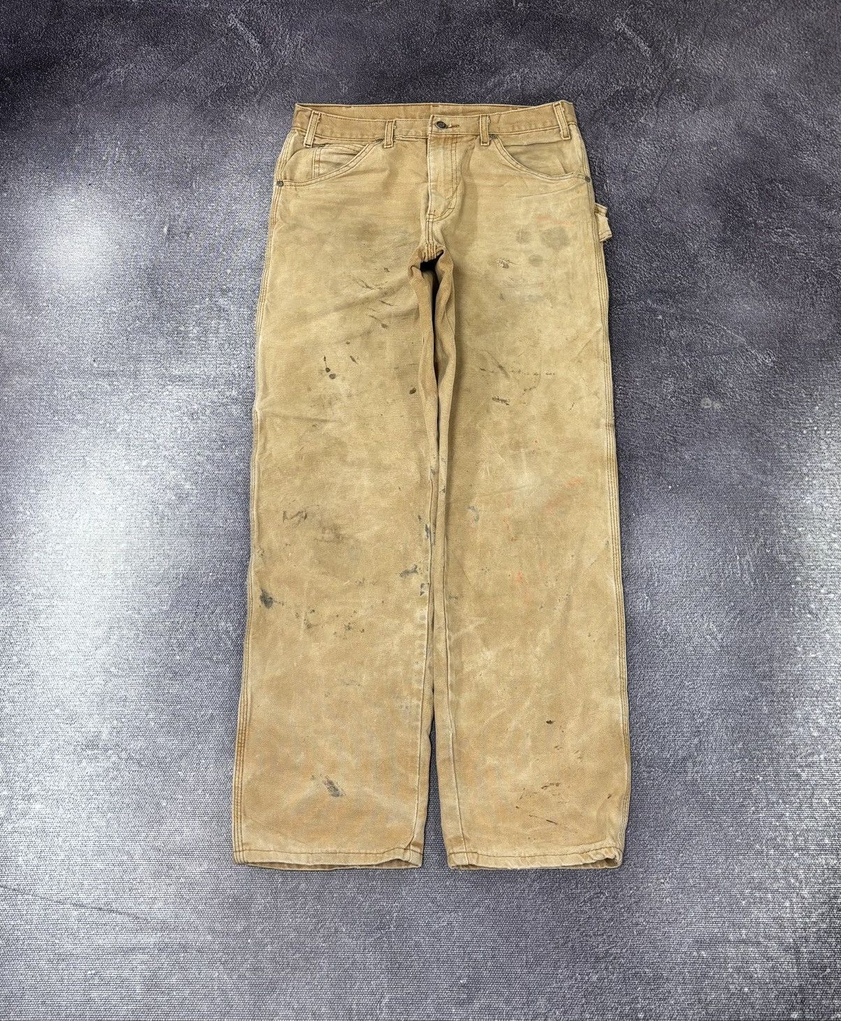 Dickies Vintage Dickies Faded Mustard Y2K Work Hype Pants Jeans Size US 32 / EU 48 - 2 Thumbnail
