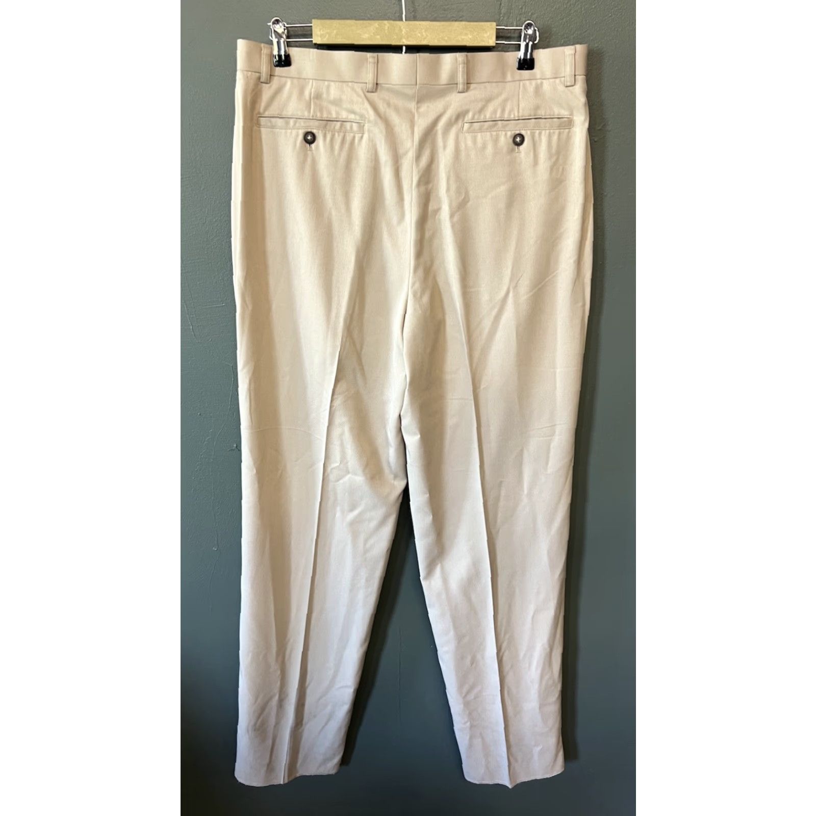 Cutter & Buck Cutter & Buck Mens Dress Pants Beige 36x36 Straight Leg NWT Size US 36 / EU 52 - 2 Thumbnail