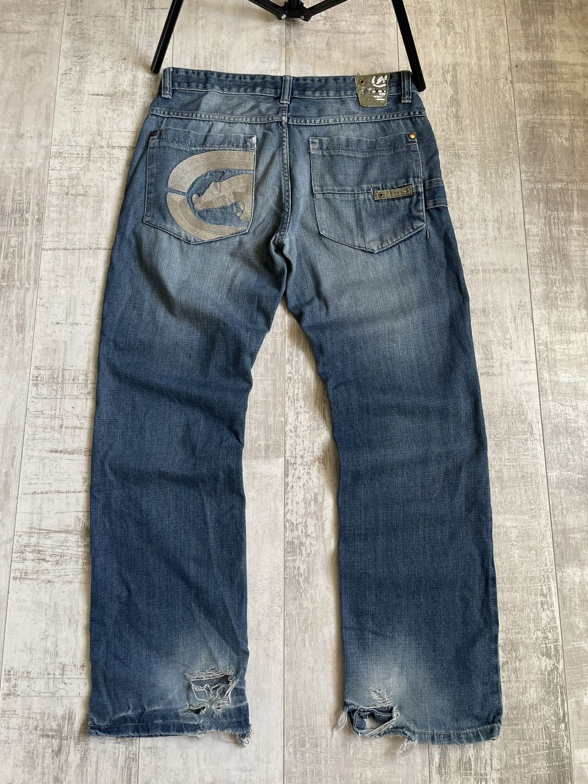 Ecko Unltd. Vintage 00’s Ecko Unltd Denim Baggy Jeans Rap Y2K Big Logo Size US 33 - 1 Thumbnail