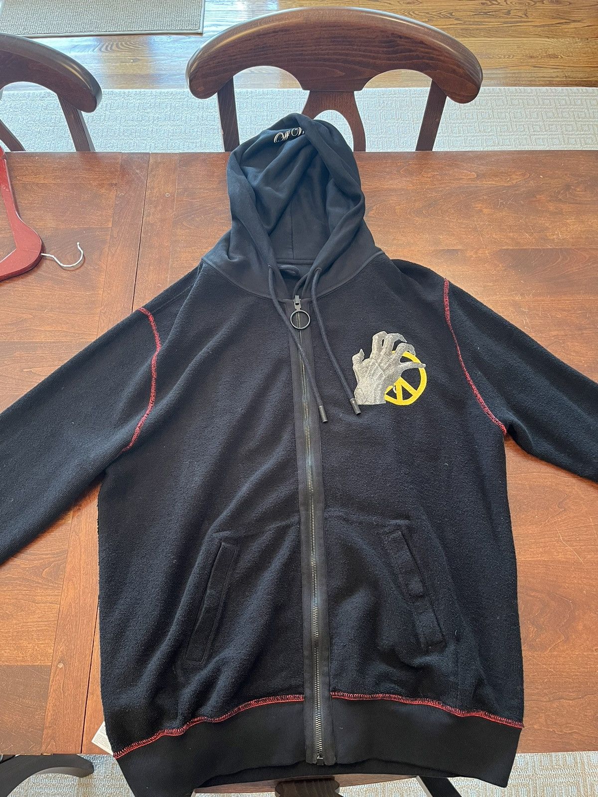 Off-White × Undercover off white undercover skelton reversible zip hoodie Size US L / EU 52-54 / 3 - 6 Thumbnail