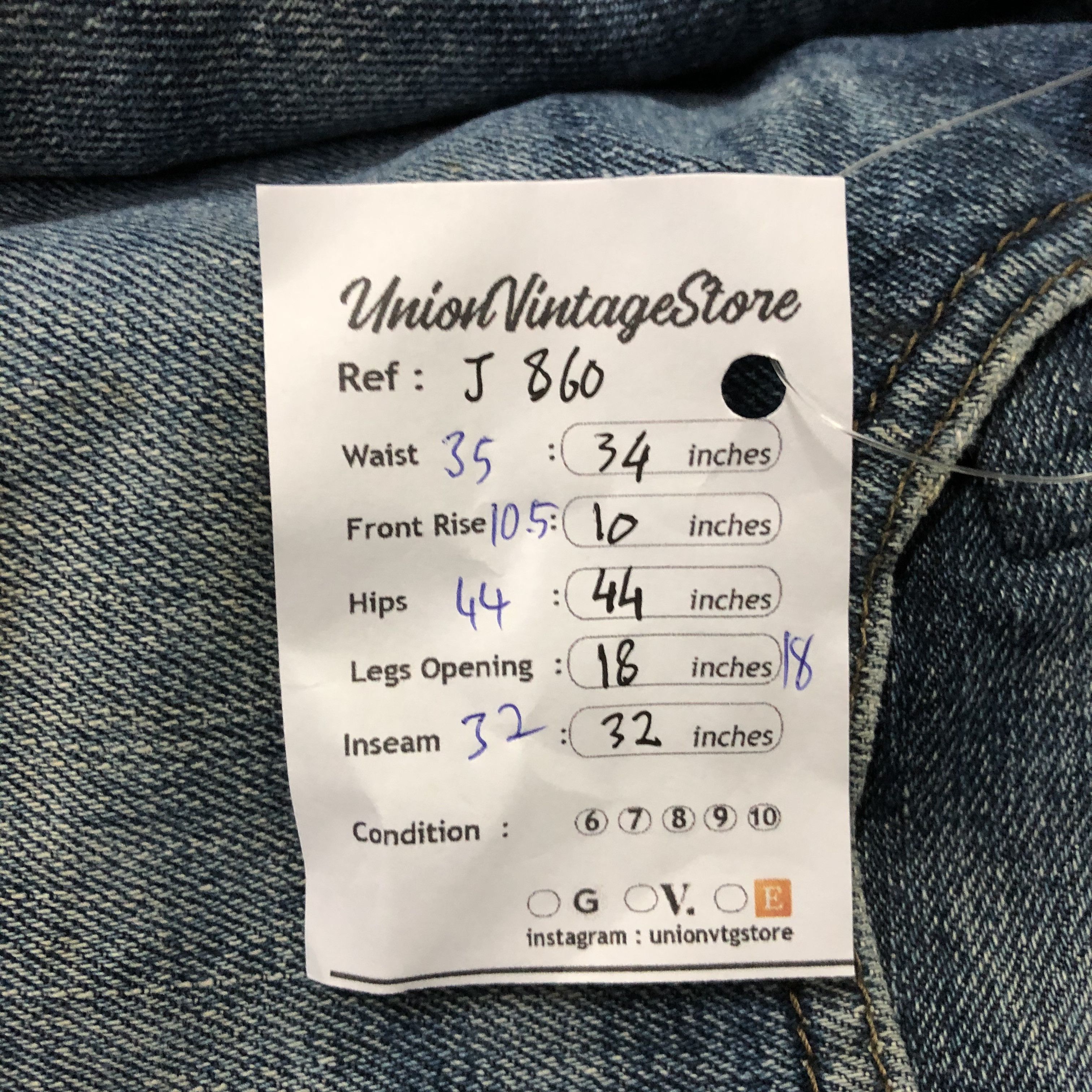 Levi's Vintage Levis 527 Jeans Flared Pants-J860 Size US 35 - 15 Thumbnail