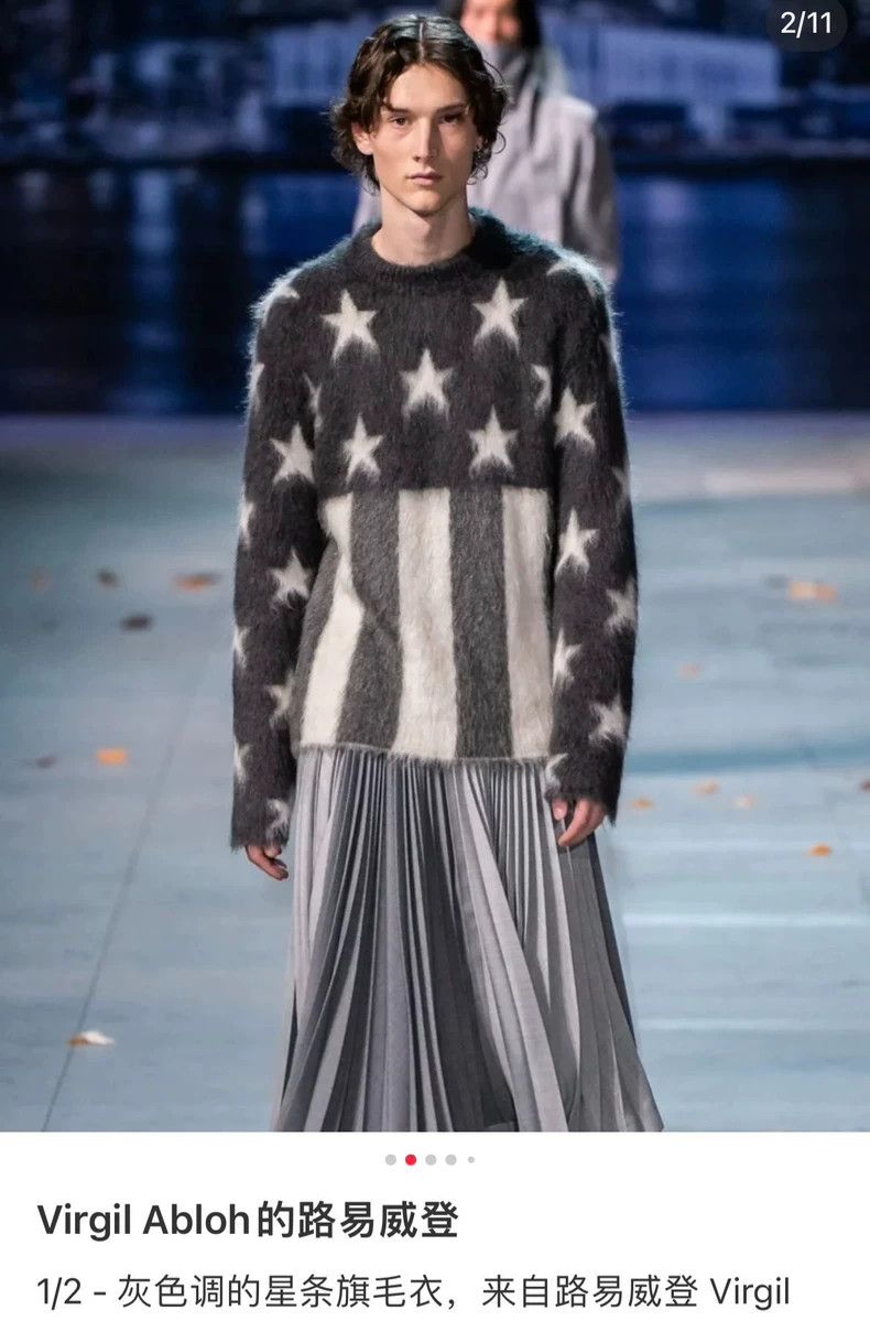 Louis Vuitton Louis Vuitton Grey Star Sweater 2503-Nextarrow Size US S / EU 44-46 / 1 - 5 Thumbnail