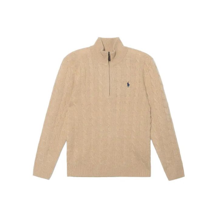 Polo Ralph Lauren Polo Ralph Lauren Men's Brown Long-Sleeve Knit Sweater Size US S / EU 44-46 / 1 - 1 Thumbnail
