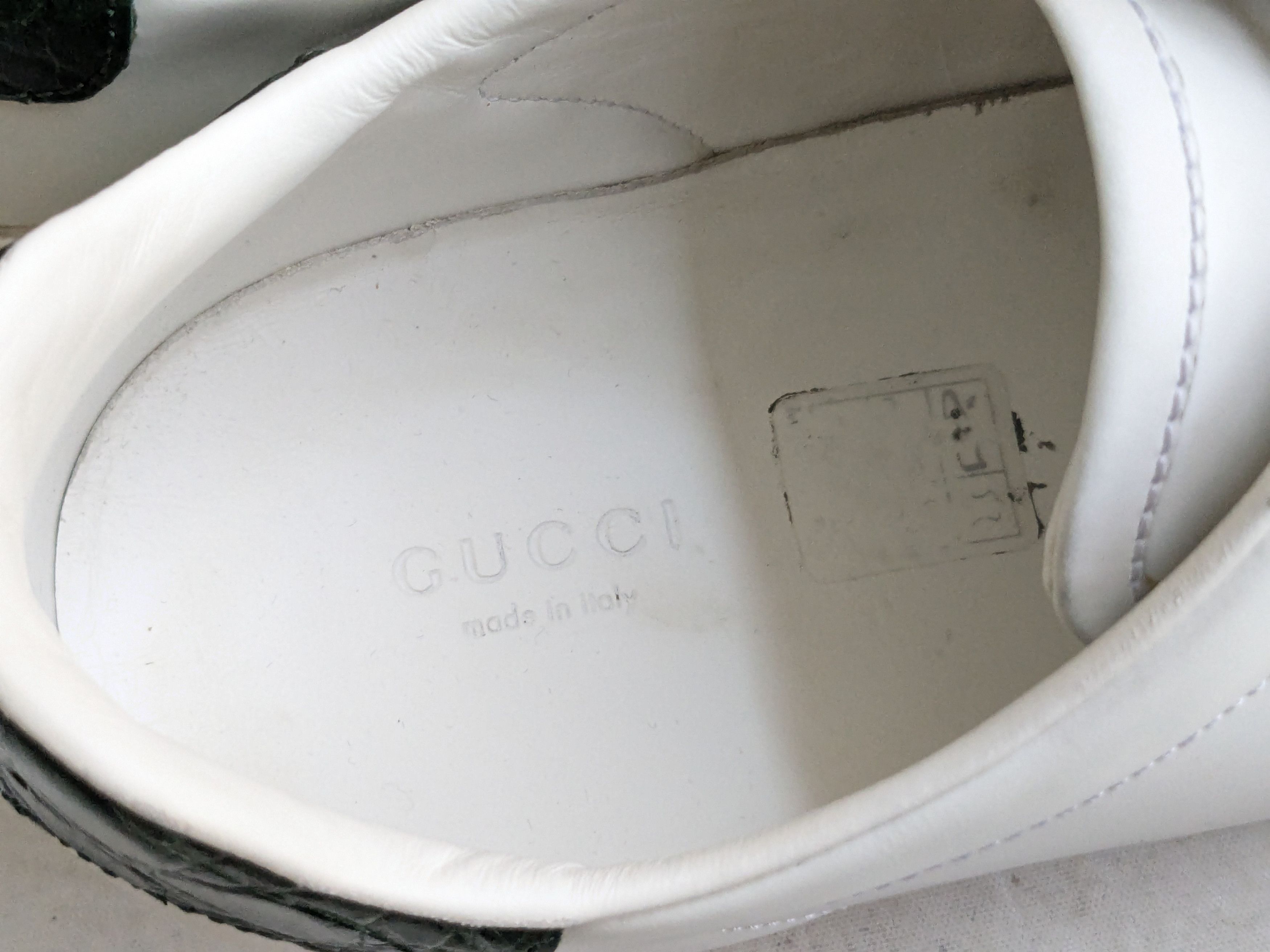 Gucci Gucci Ace Sneakers 7 White Leather Low 386750 Size US 7 / EU 40 - 9 Thumbnail