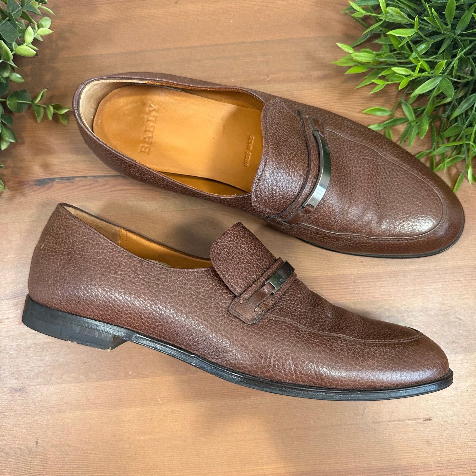 Bally Bally Mens Loafers Shoes Size 10 B Carlton Two Tone 