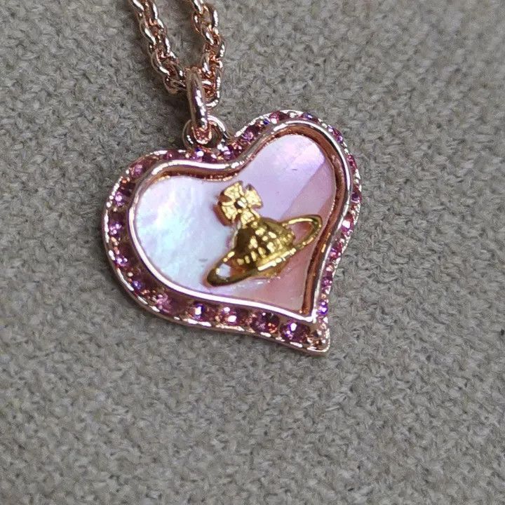 Vivienne Westwood Vivienne Westwood Heart Glass Pearl Necklace Size ONE SIZE - 2 Thumbnail