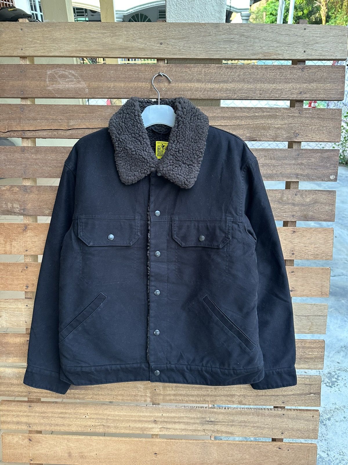 Lemaire × Uniqlo Uniqlo Lemaire Pile Lined Sherpa Trucker Jacket Size US L / EU 52-54 / 3 - 1 Thumbnail
