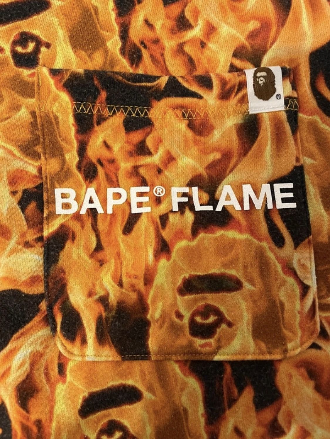 Bape Bape Flame Slim Sweat Pants Size US 34 / EU 50 - 3 Thumbnail