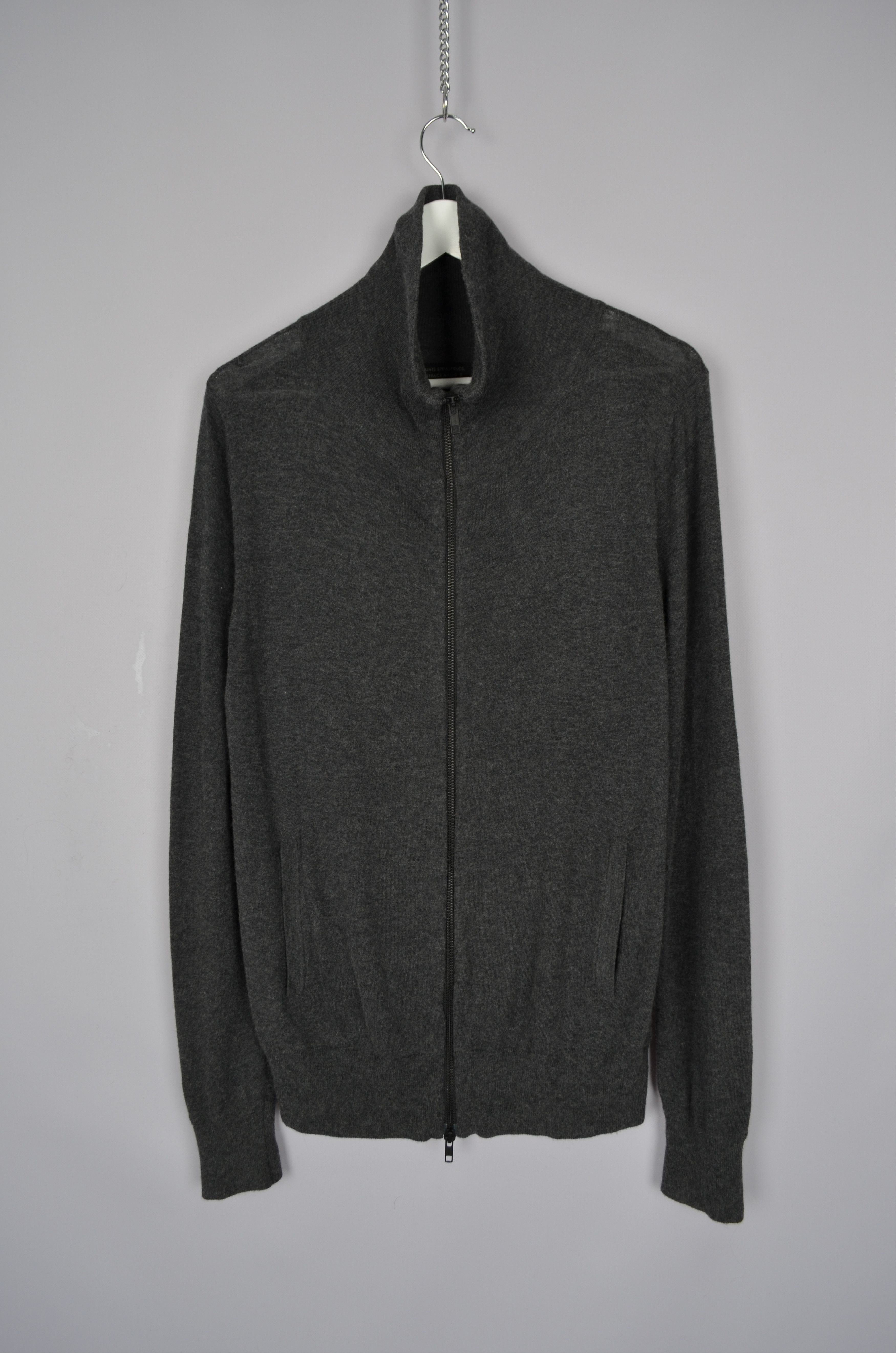 Allsaints × Designer All Saints Classic Trait ZipUp Viscose Nylon Cardigan Jumper Size US M / EU 48-50 / 2 - 2 Thumbnail