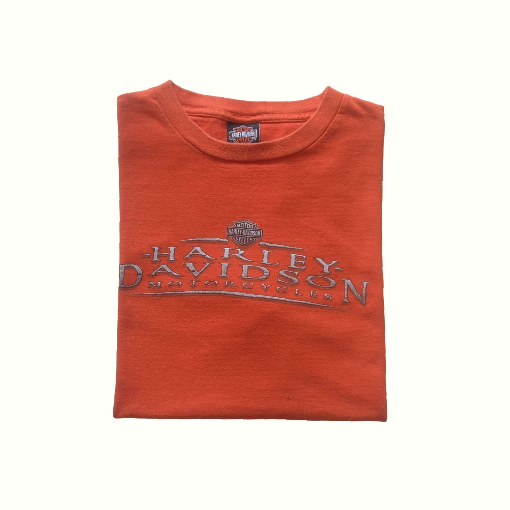 Harley Davidson VINTAGE Harley-Davidson T-Shirt Orange 2XL USA Made 90s Y2K Retro Motorcycle Mens Short Sleeve Crew Neck Graphic Print Size US XXL / EU 58 / 5 - 2 Thumbnail