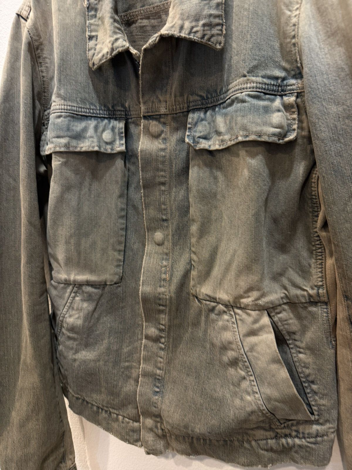 Rick Owens FW06 Dust Wash Denim Trucker Jacket XL Size US XL / EU 56 / 4 - 3 Thumbnail