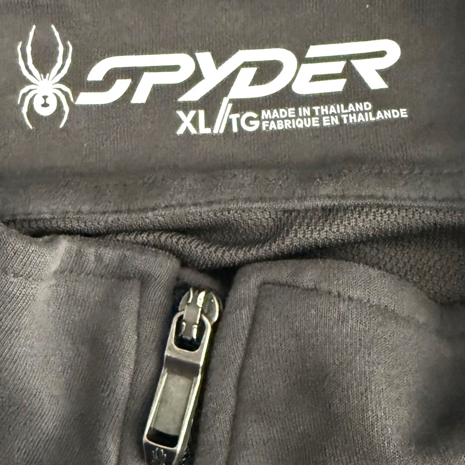 Spyder Spyder Mens XL Track Jacket Gray Spiderweb Graphic Full Zip Mock Neck Athletic Size US XL / EU 56 / 4 - 6 Thumbnail