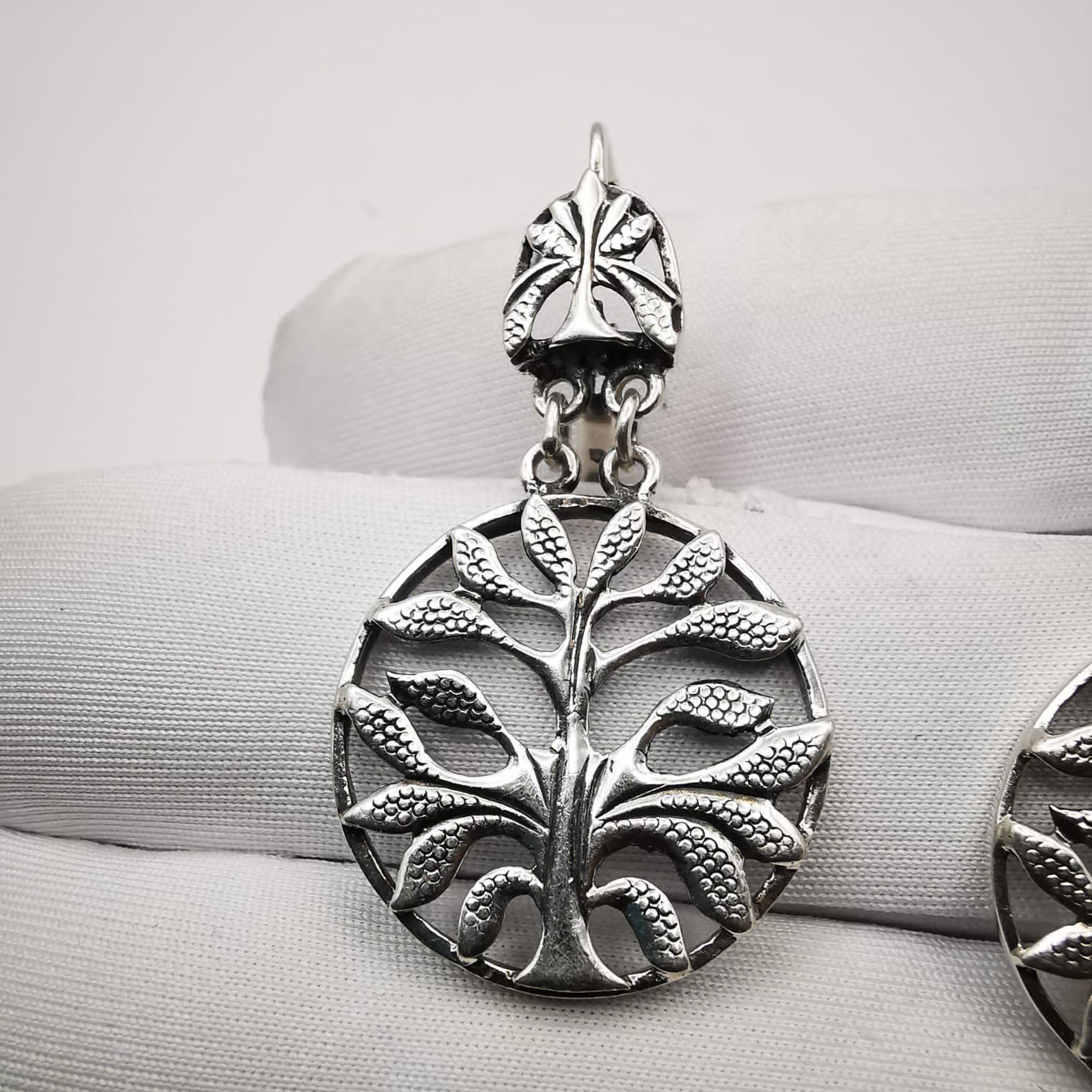 Sterling Silver Vintage Filigree 925 Sterling Silver Earrings Jewelry 8,6 g Size ONE SIZE - 3 Thumbnail