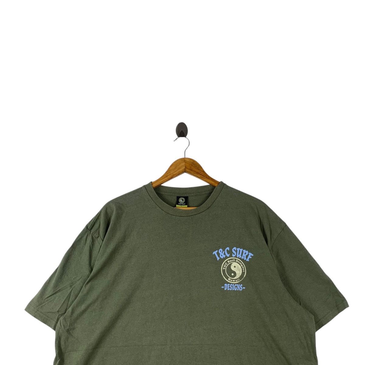 Vintage Vintage T&C SURF DESIGN Hawaii Dragon Flame Tee Shirt Top Size US XXL / EU 58 / 5 - 2 Thumbnail