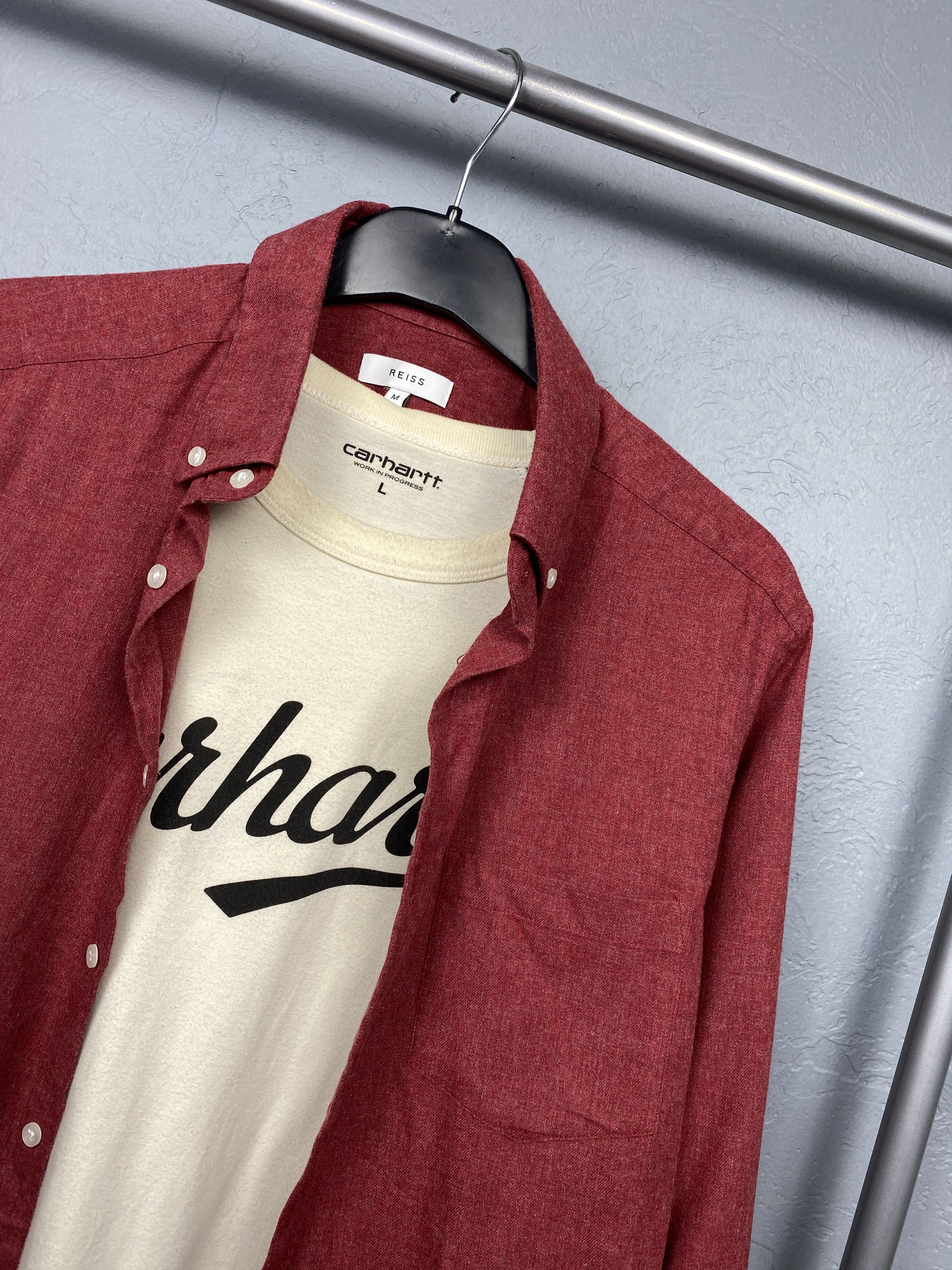 Flannel × Reiss × Vintage Reiss Vintage Mens Flannel Shirt Size US M / EU 48-50 / 2 - 2 Thumbnail